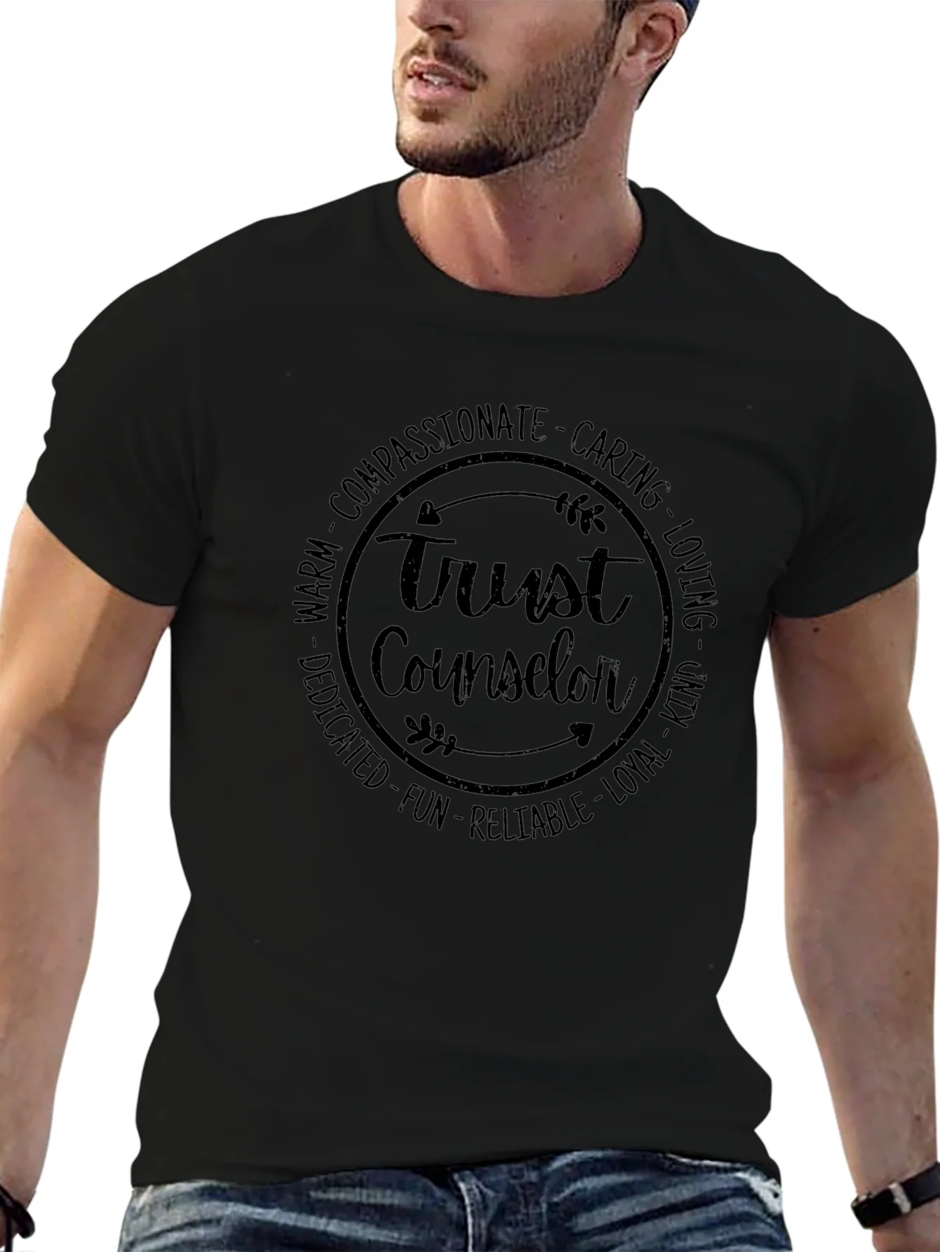 Trust Counselor T-Shirt - Compassionate Caring Design