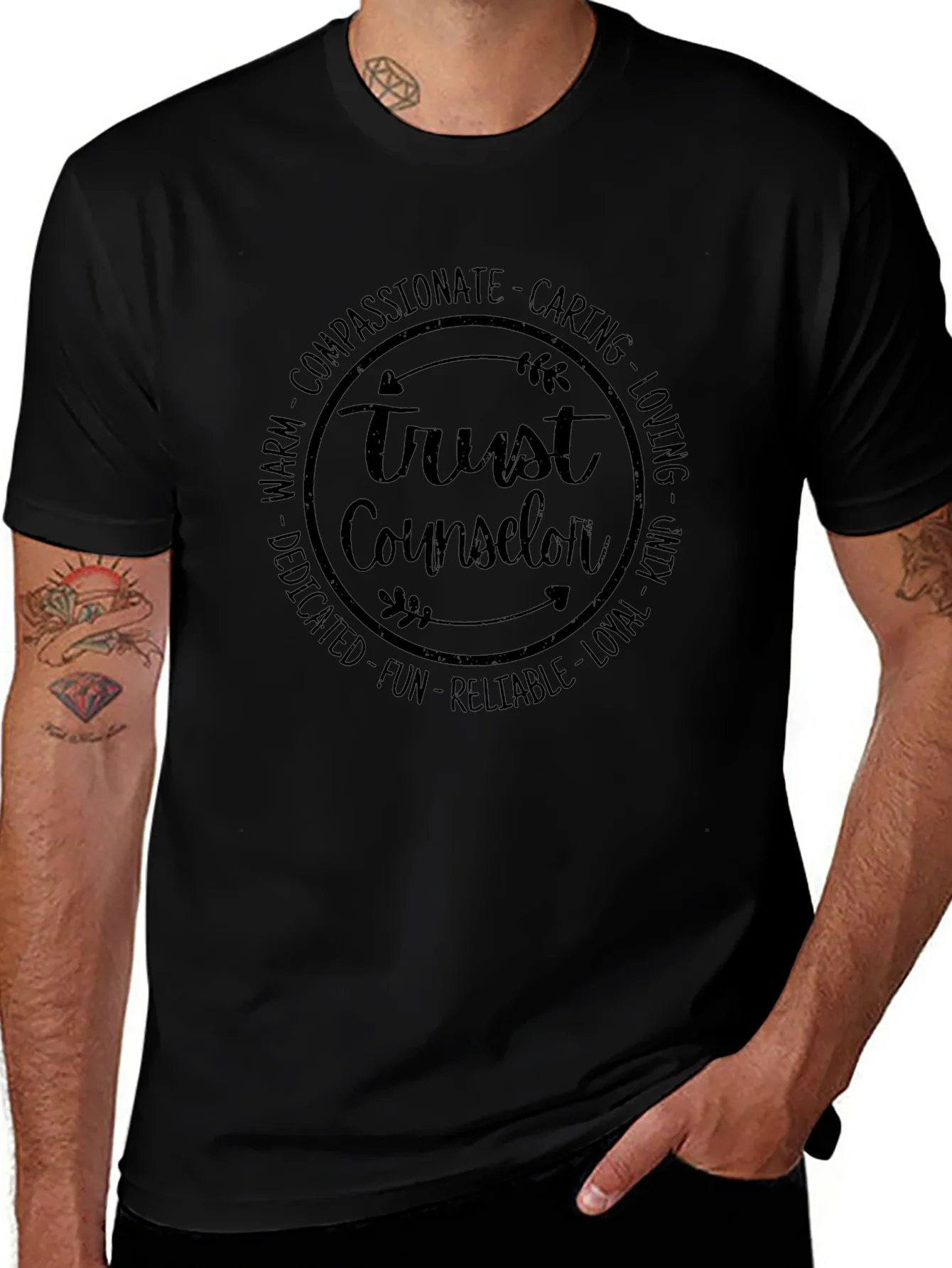 Trust Counselor T-Shirt - Compassionate Caring Design
