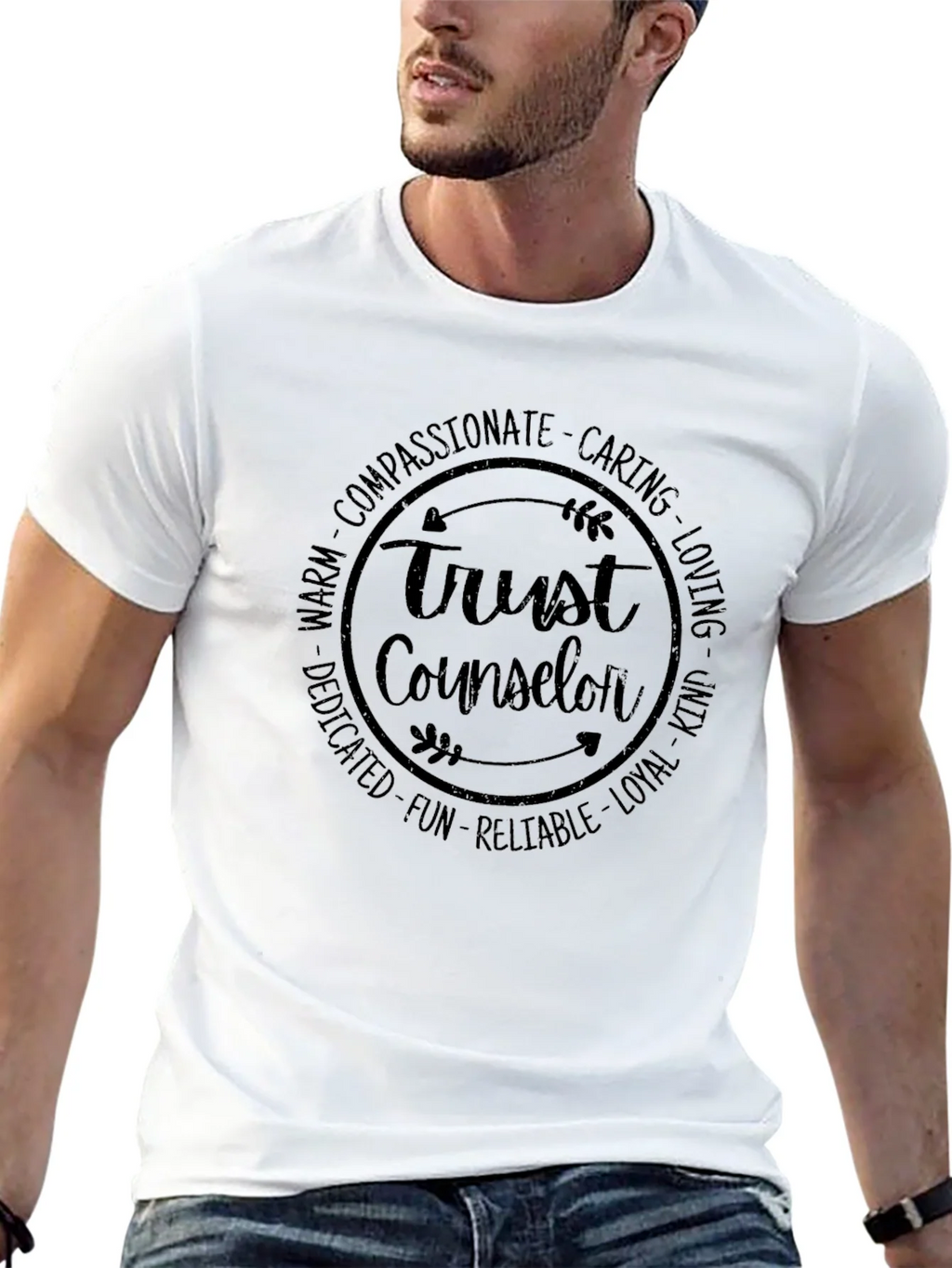 Trust Counselor T-Shirt - Compassionate Caring Design