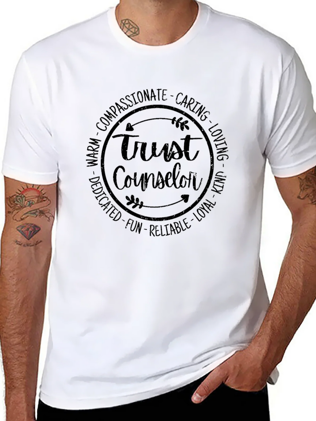Trust Counselor T-Shirt - Compassionate Caring Design