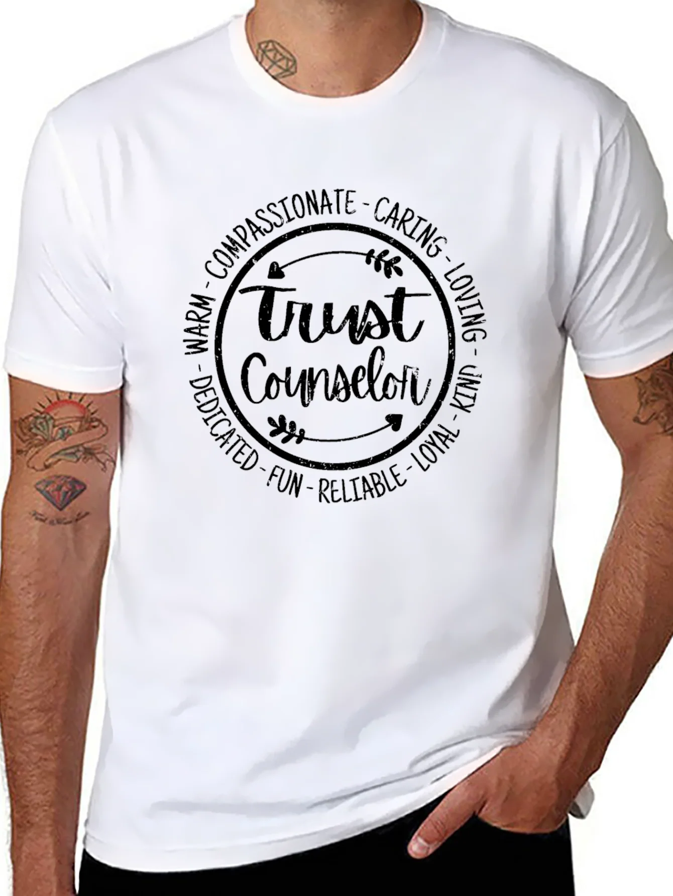 Trust Counselor T-Shirt - Compassionate Caring Design