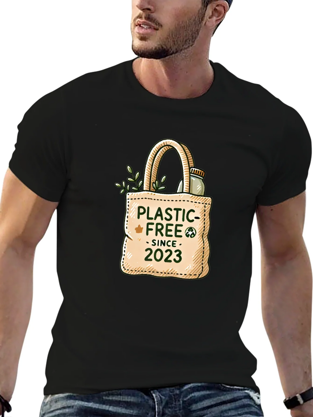 Plastic-Free Since 2023 Graphic Tee - Eco Friendly Fashion