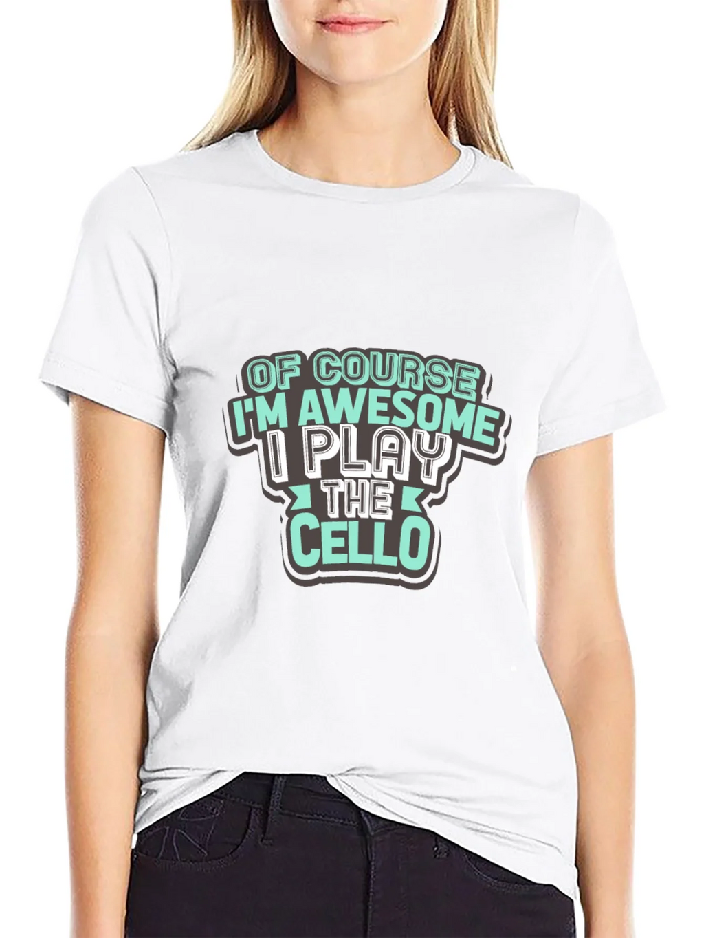 Awesome Cello Player T-Shirt - Black