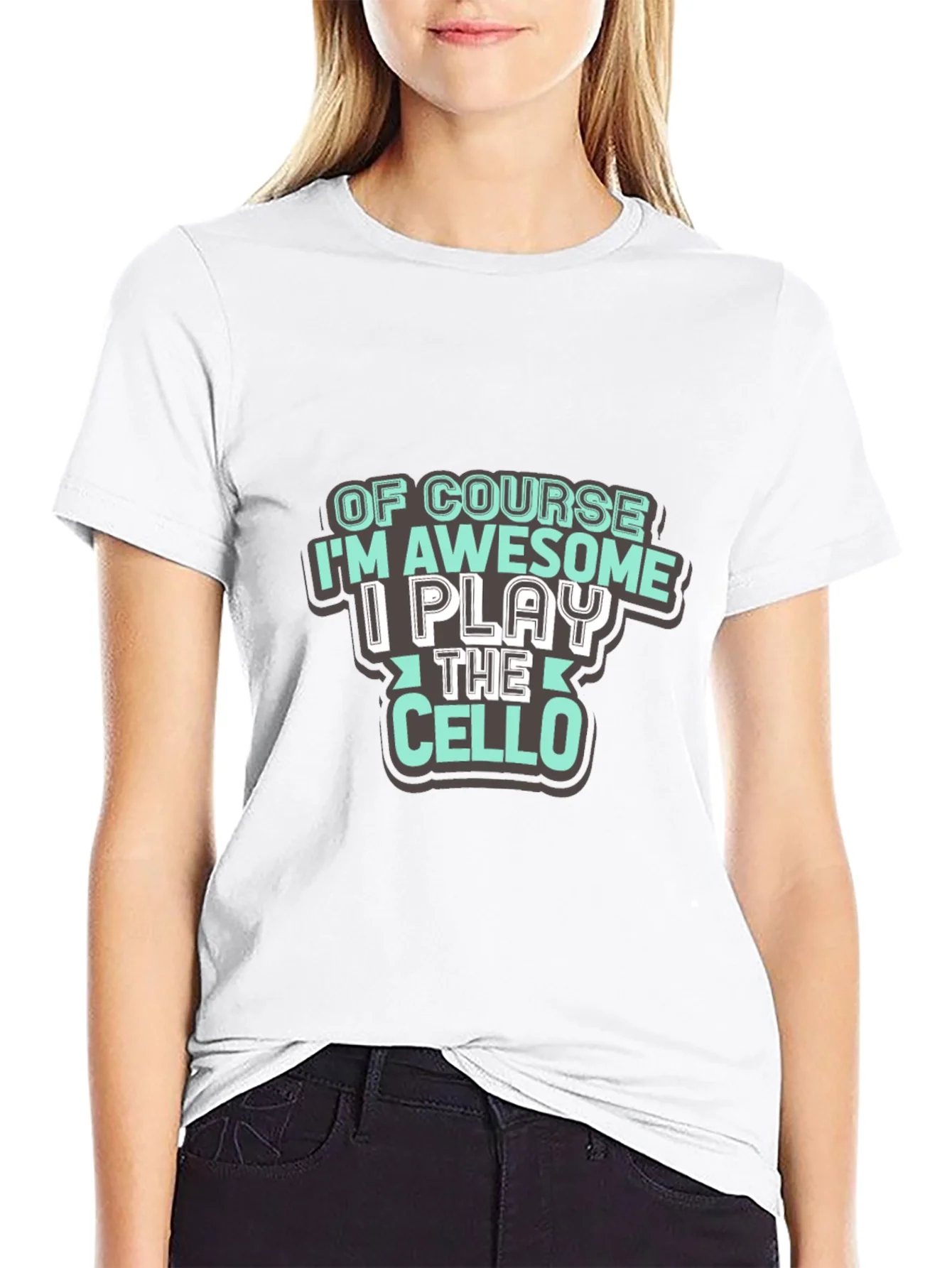 Awesome Cello Player T-Shirt - Black