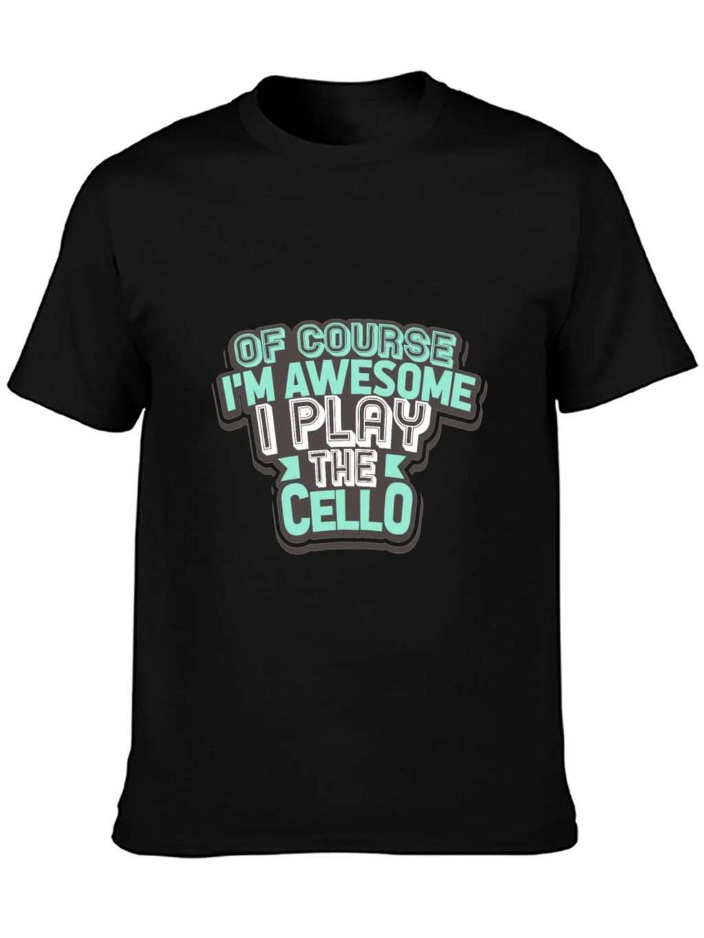 Awesome Cello Player T-Shirt - Black