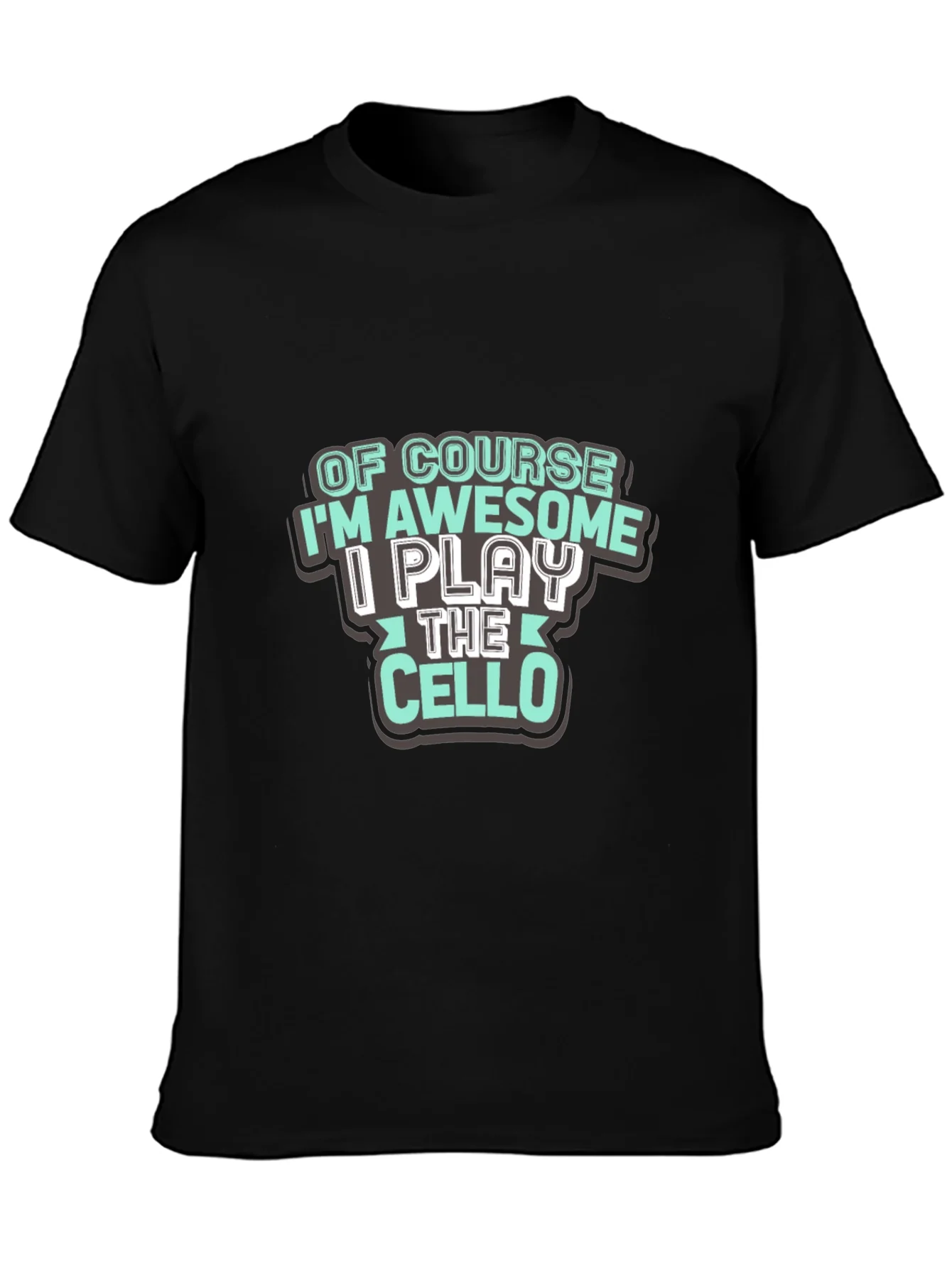 Awesome Cello Player T-Shirt - Black