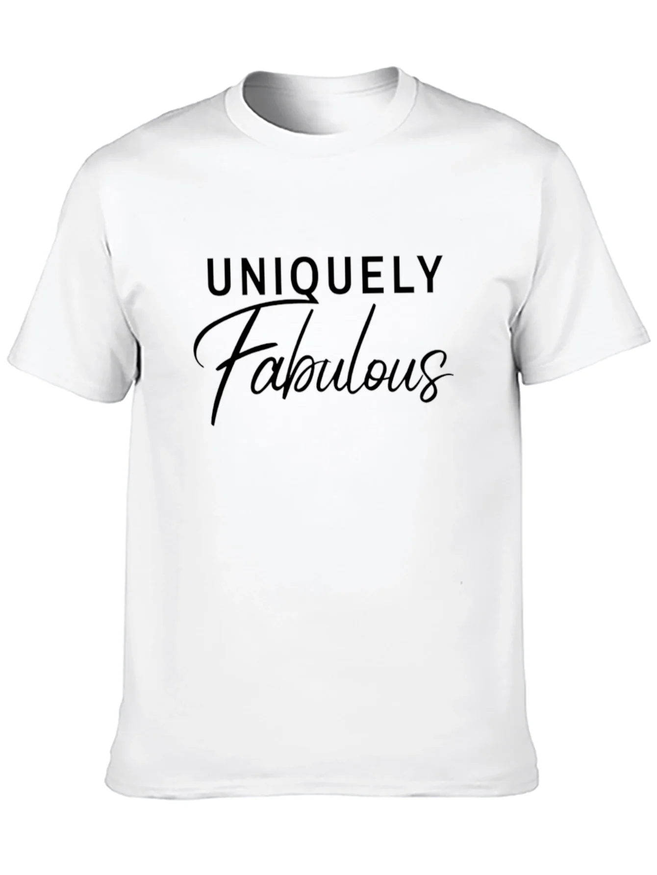 Uniquely Fabulous Black Graphic T-Shirt