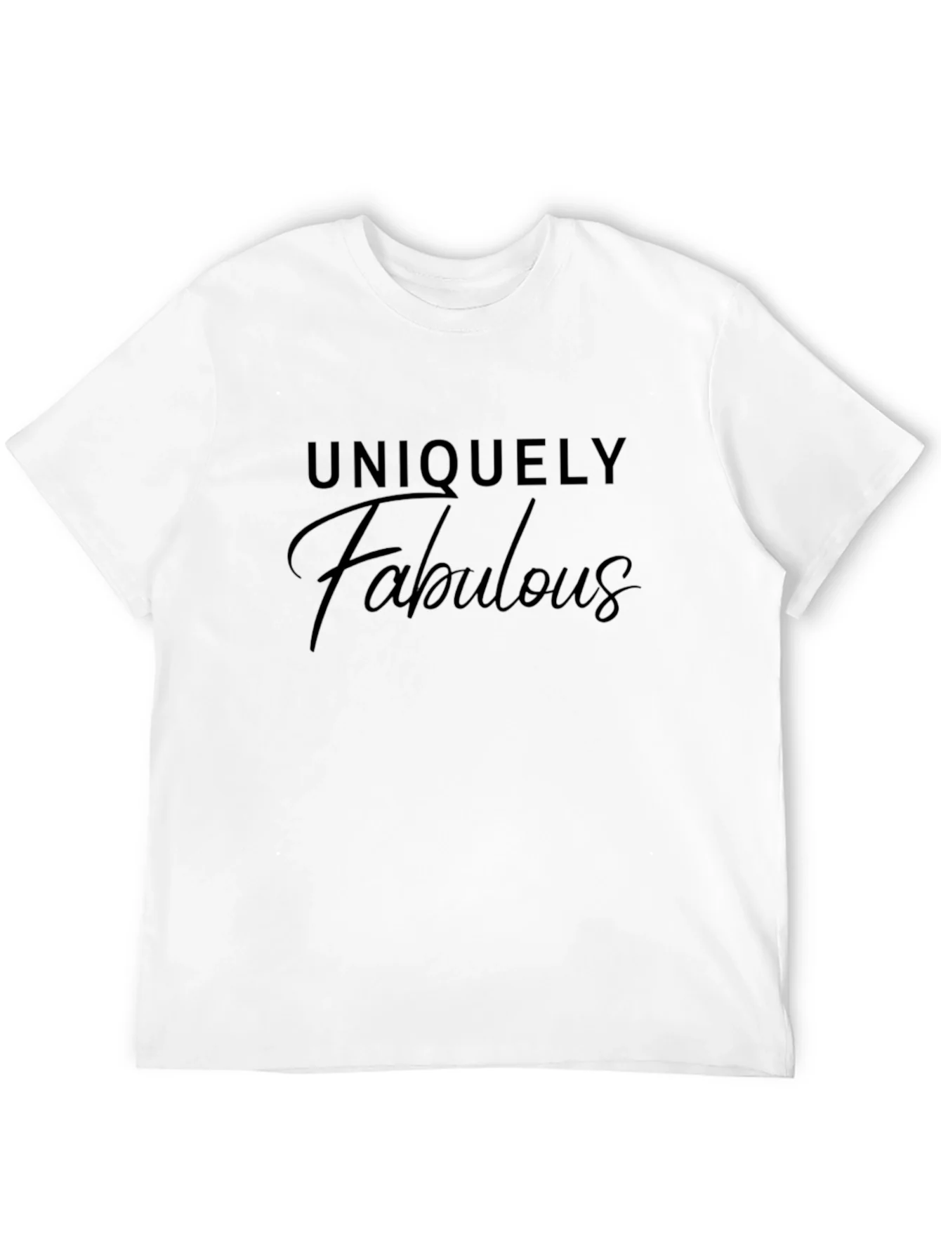 Uniquely Fabulous Black Graphic T-Shirt