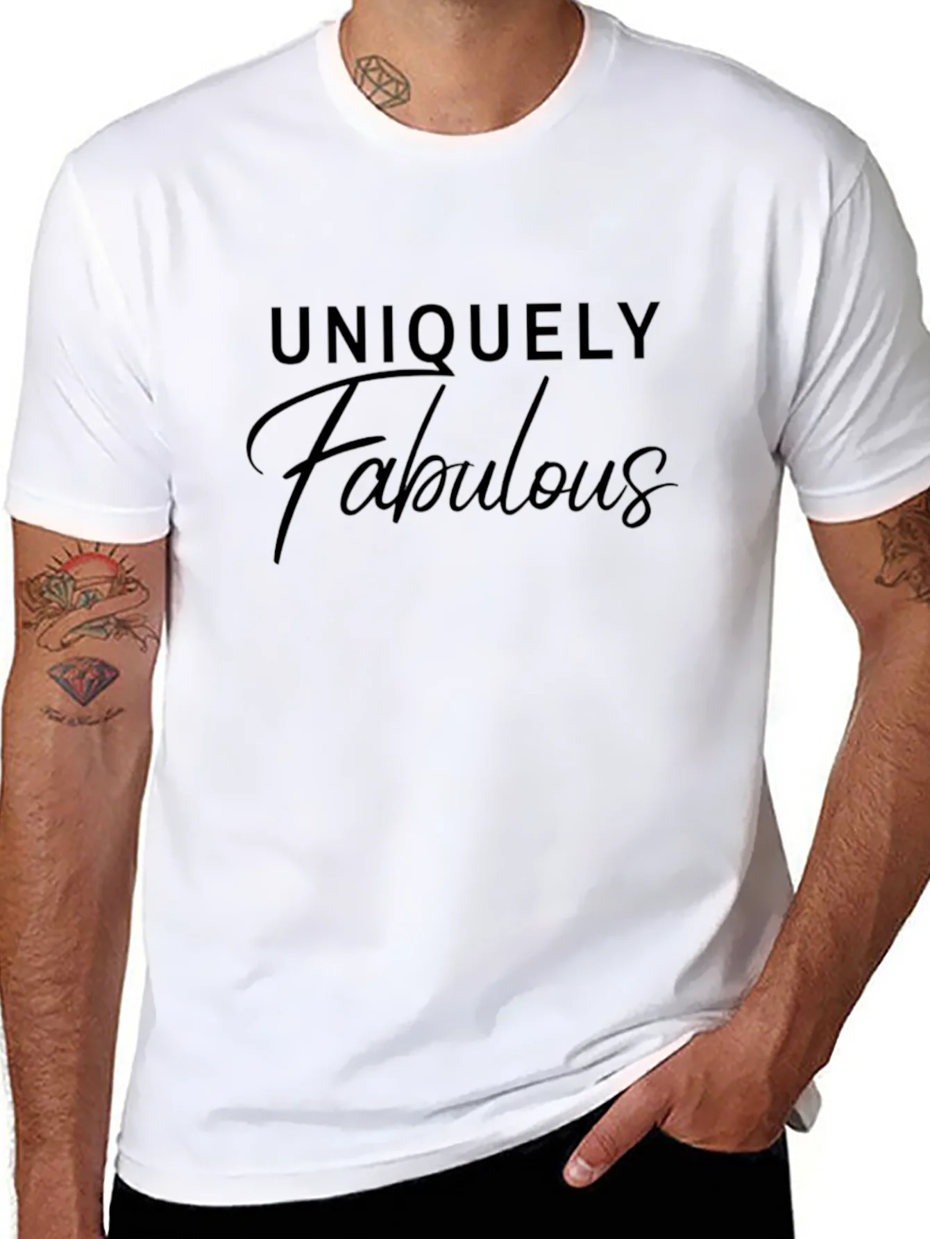 Uniquely Fabulous Black Graphic T-Shirt