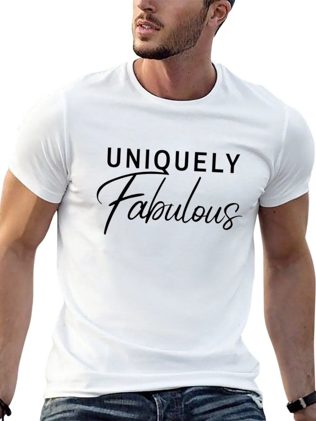 Uniquely Fabulous Black Graphic T-Shirt