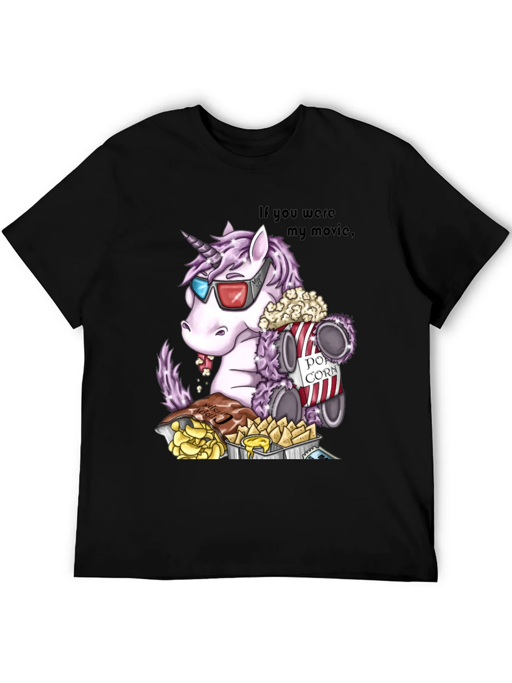 Movie Unicorn Graphic T-Shirt