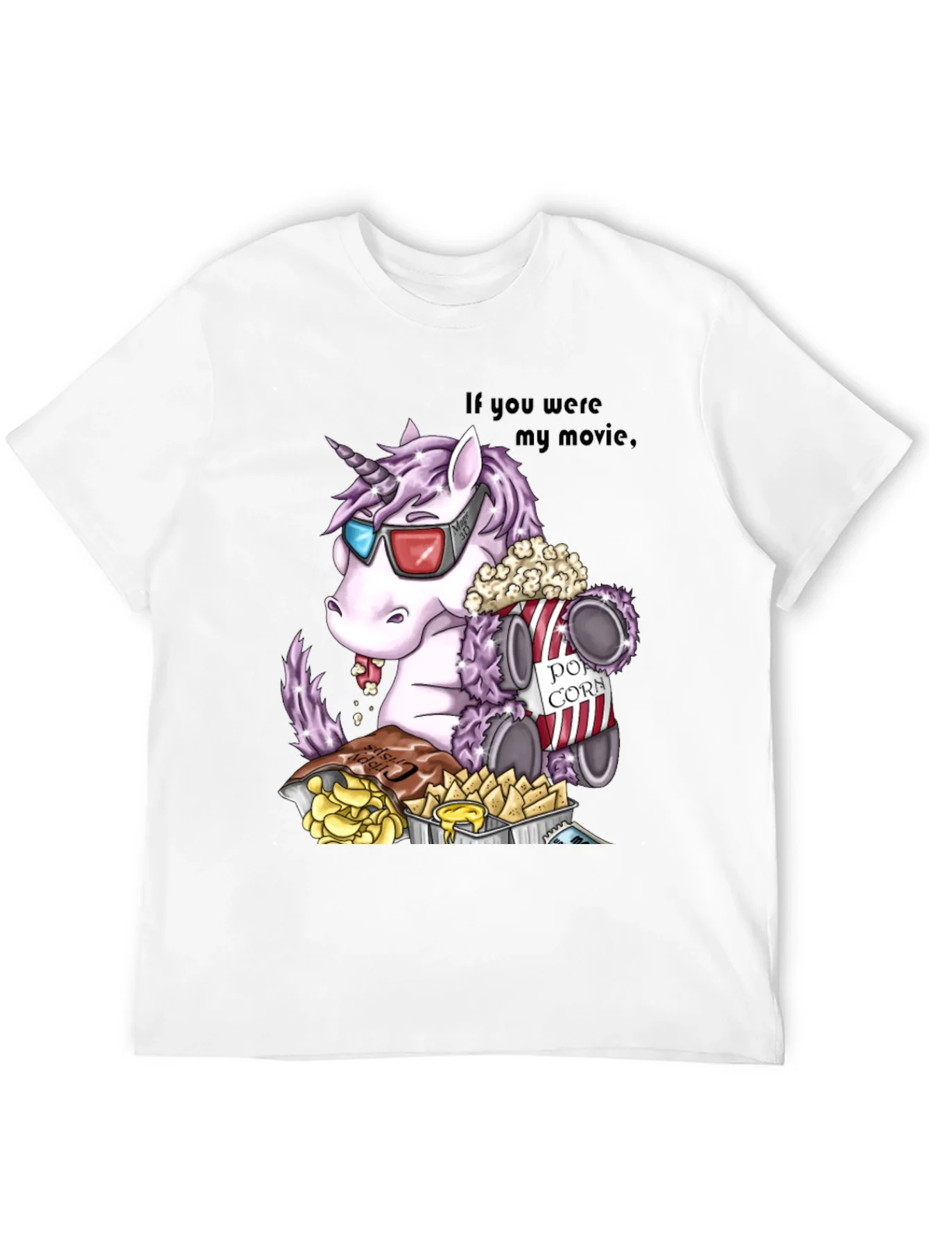 Movie Unicorn Graphic T-Shirt