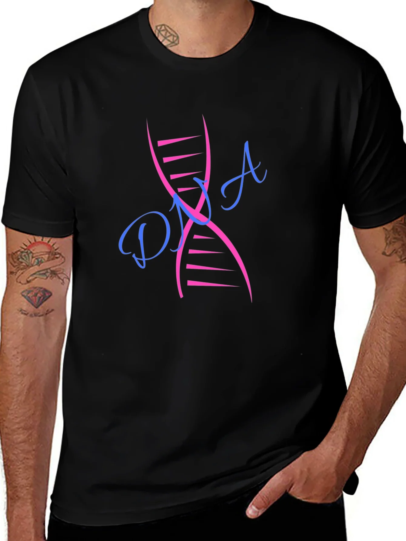 DNA Graphic Print Tee - Science Style