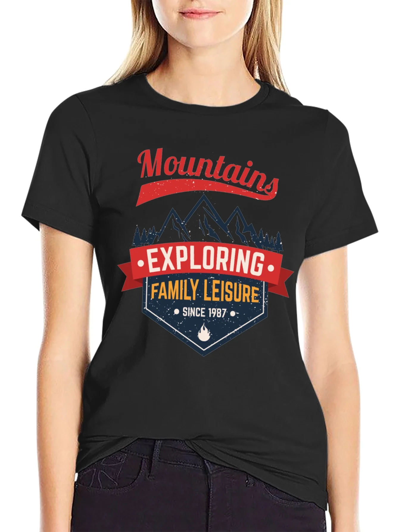Mountains Family Leisure Graphic T-Shirt