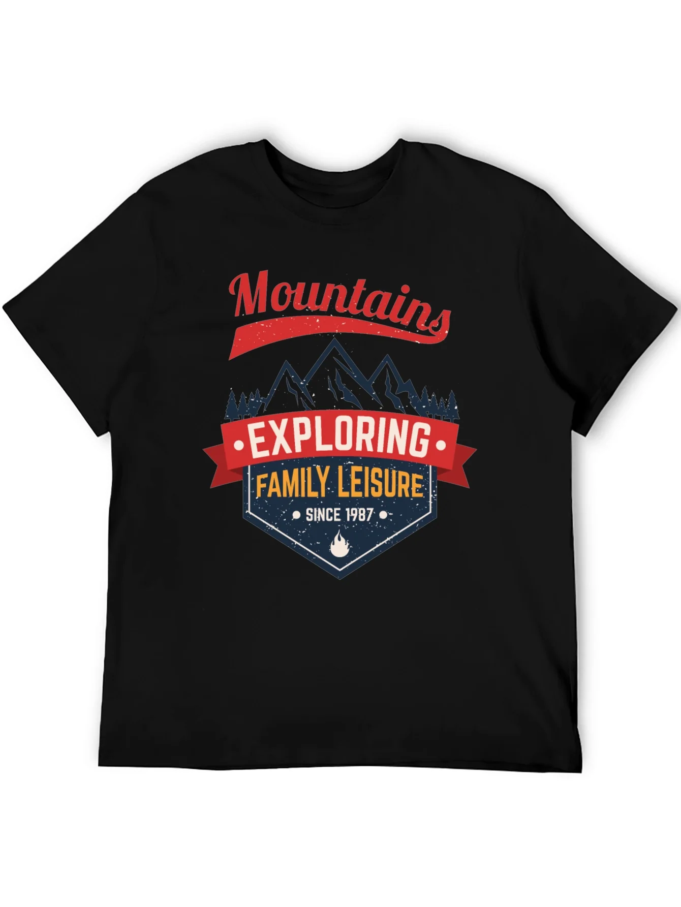 Mountains Family Leisure Graphic T-Shirt