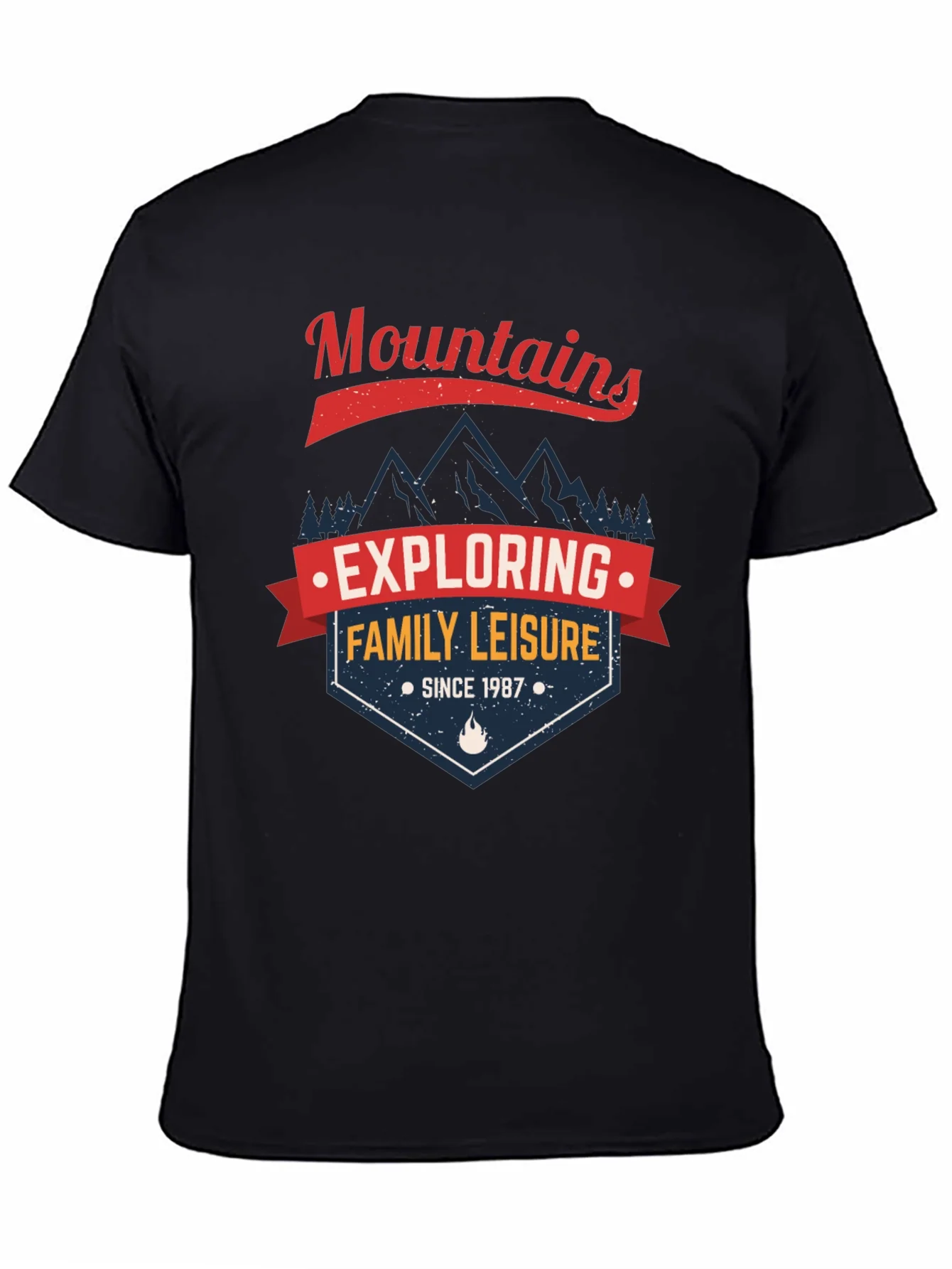 Mountains Family Leisure Graphic T-Shirt