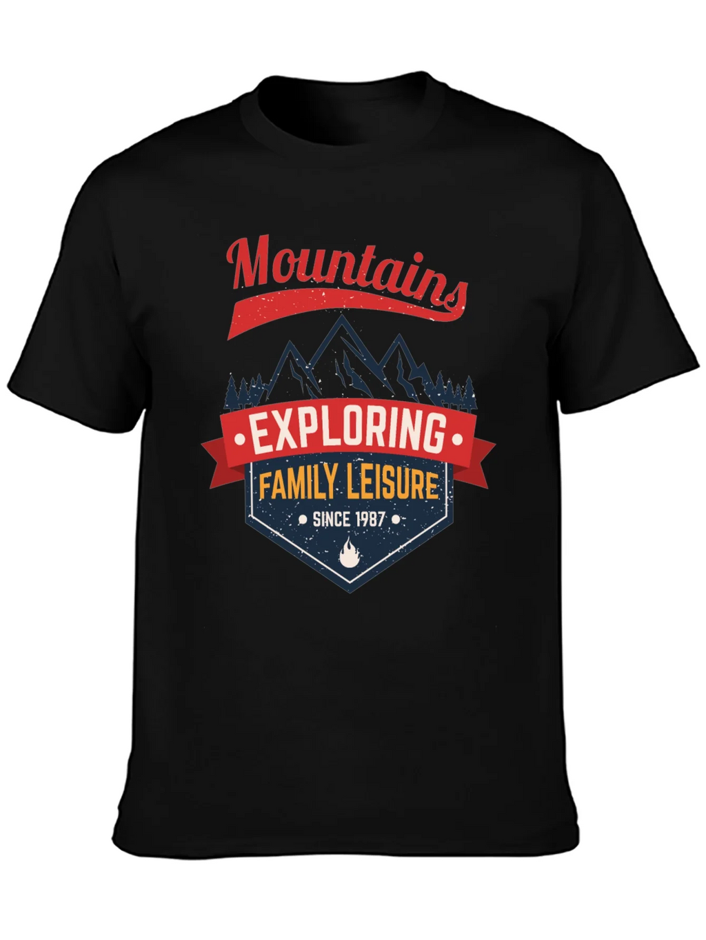 Mountains Family Leisure Graphic T-Shirt