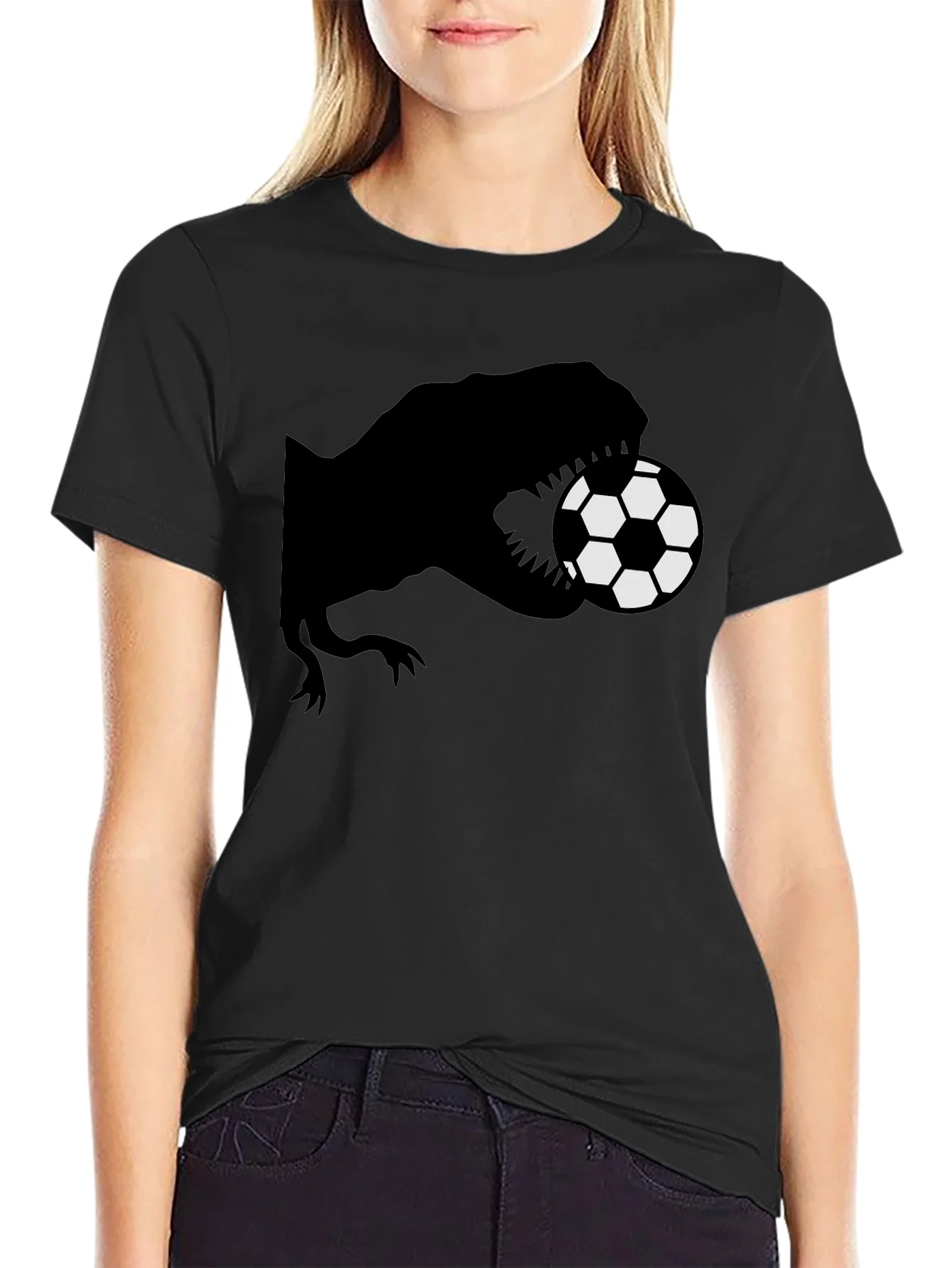 Dinosaur Soccer T-Shirt - Unique Graphic Tee