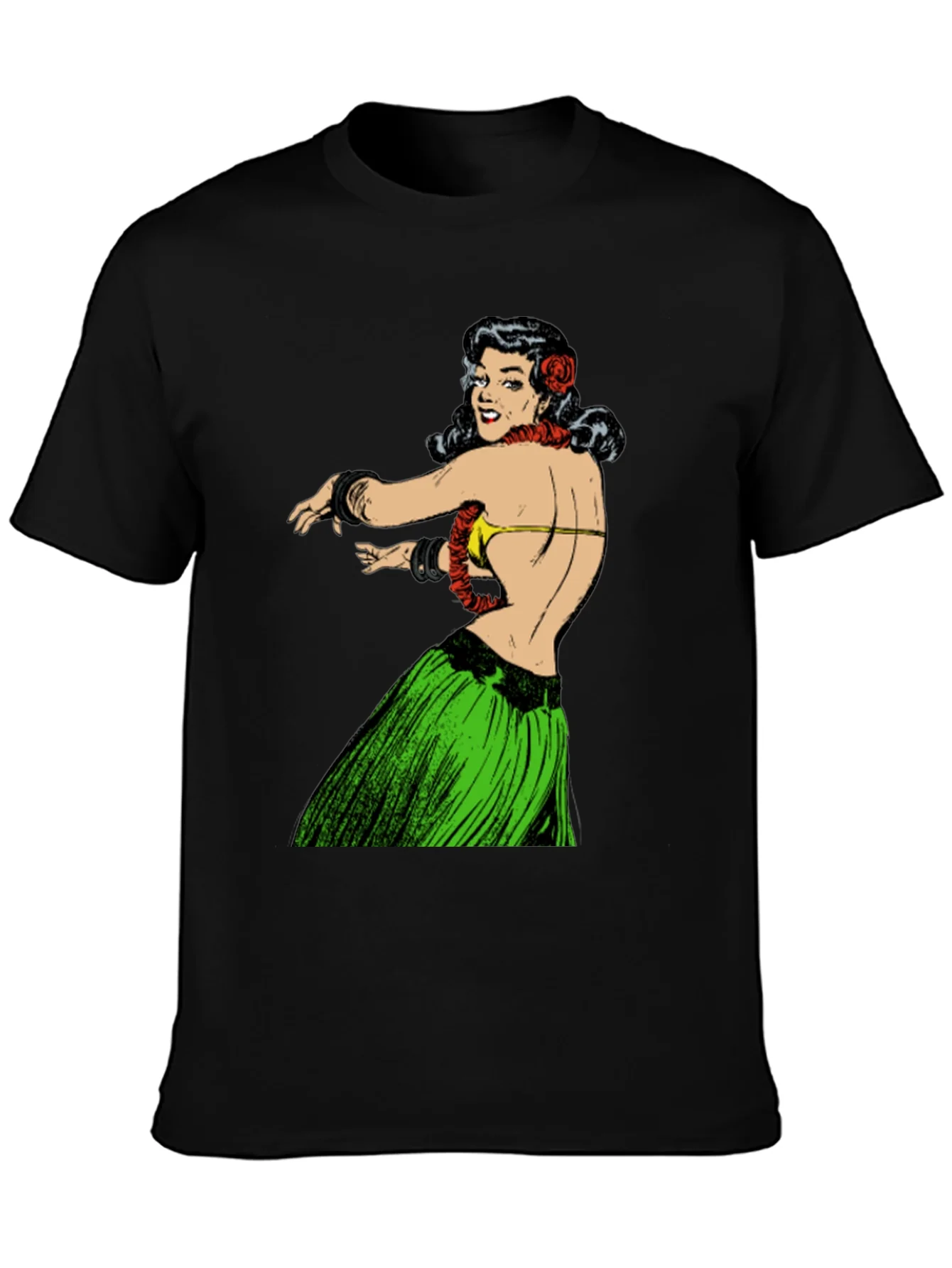 Hula Girl Graphic Tee - Vintage Inspired