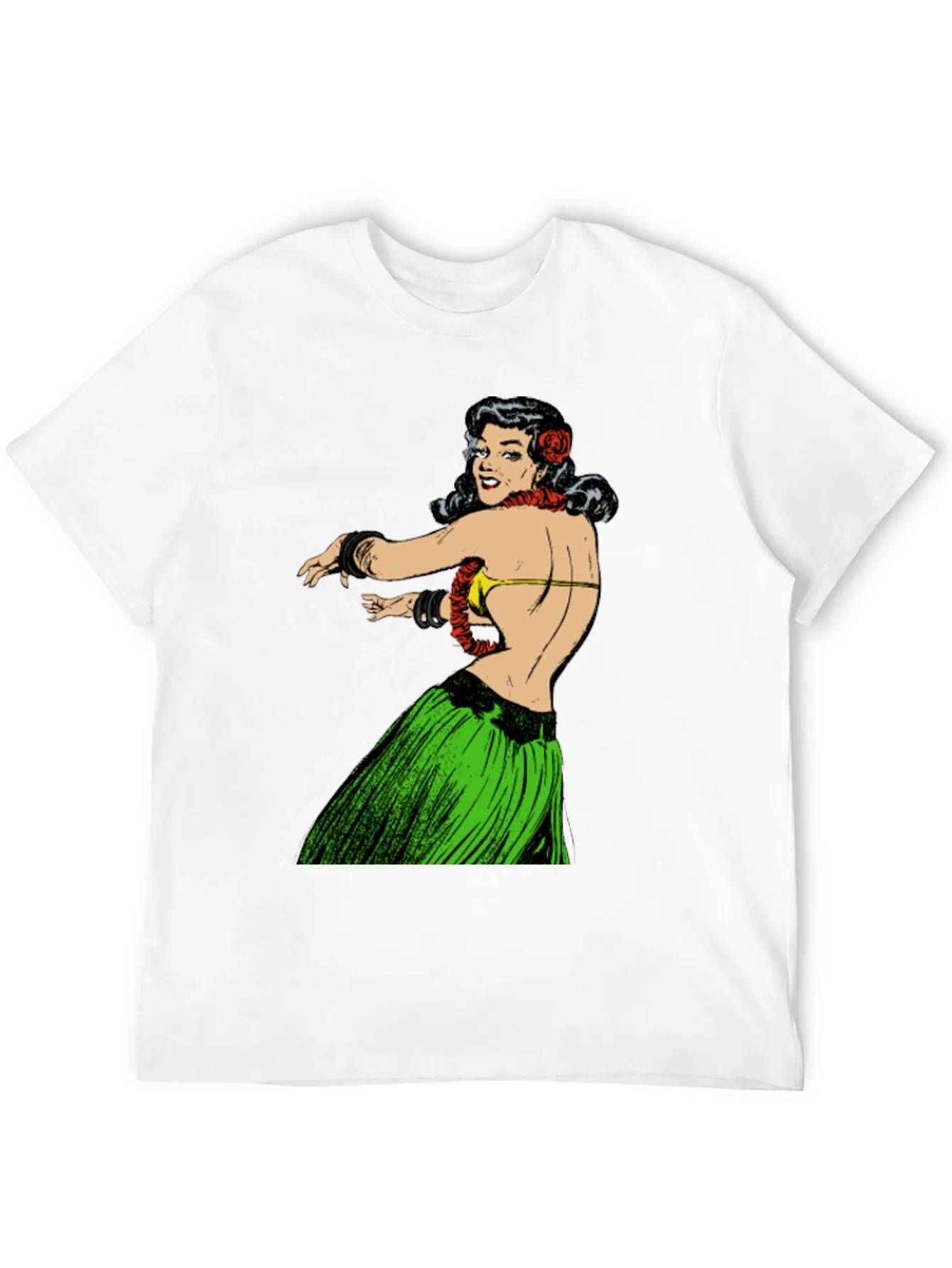 Hula Girl Graphic Tee - Vintage Inspired