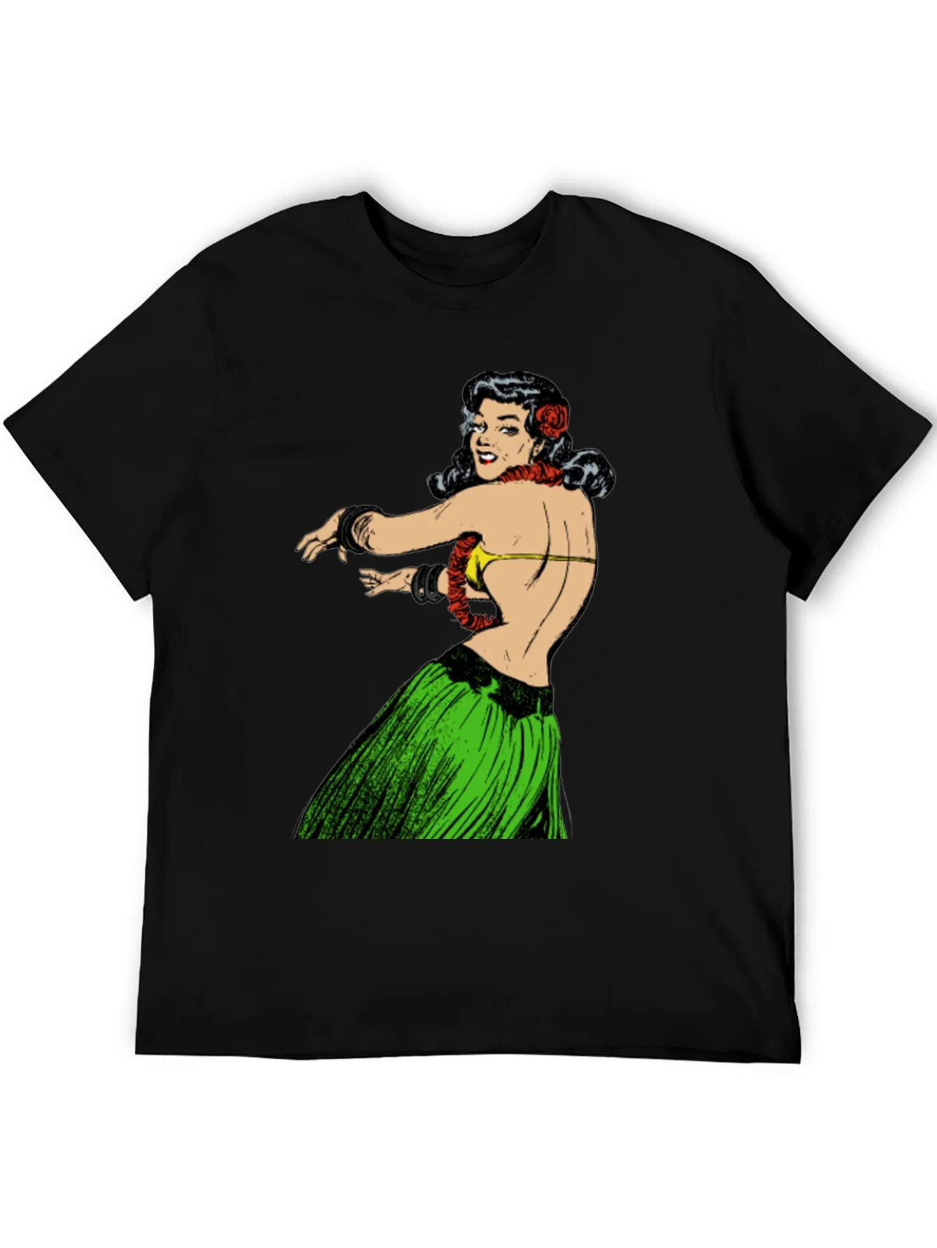 Hula Girl Graphic Tee - Vintage Inspired