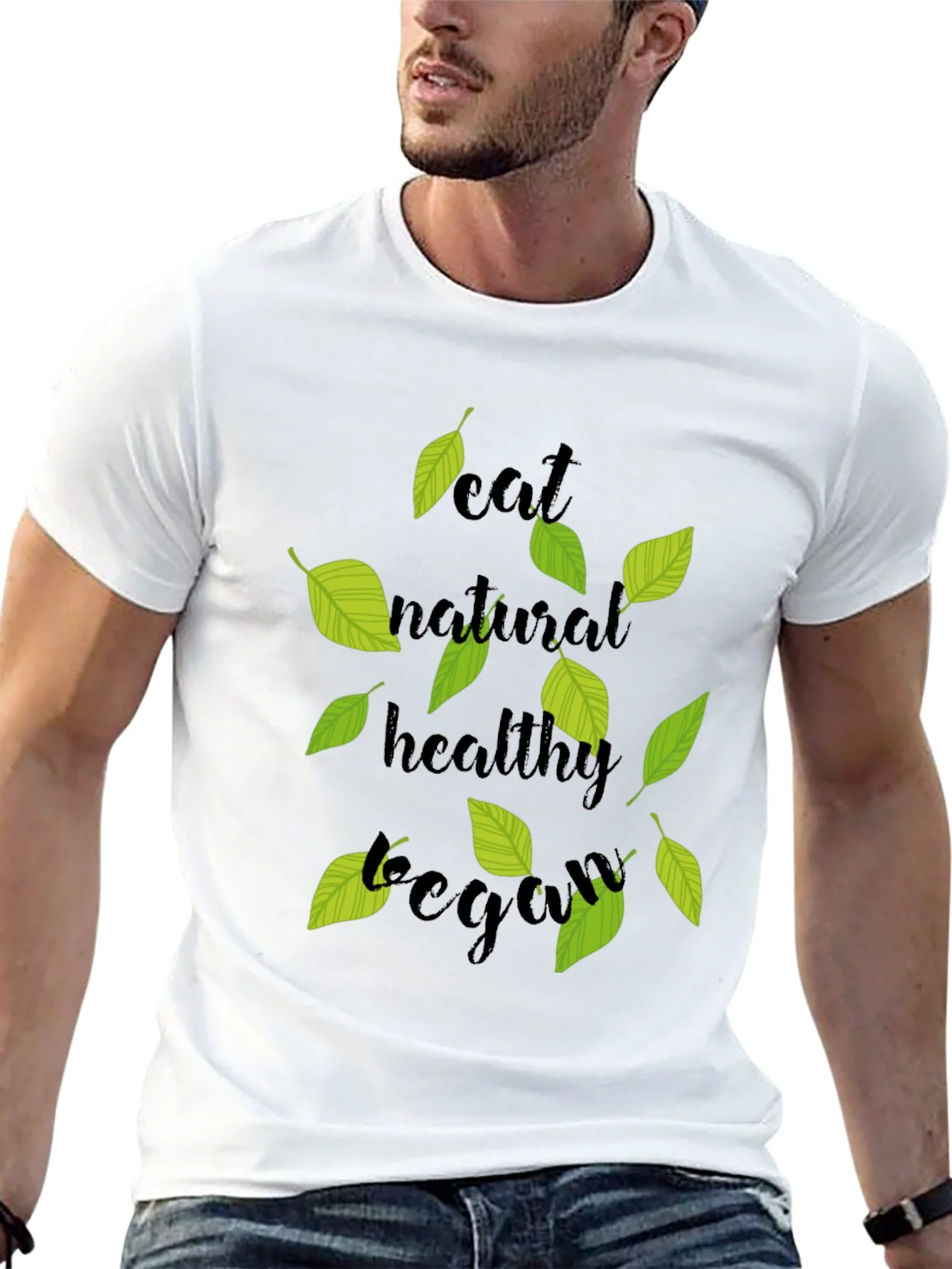 Eat Natural Vegan Black T-Shirt