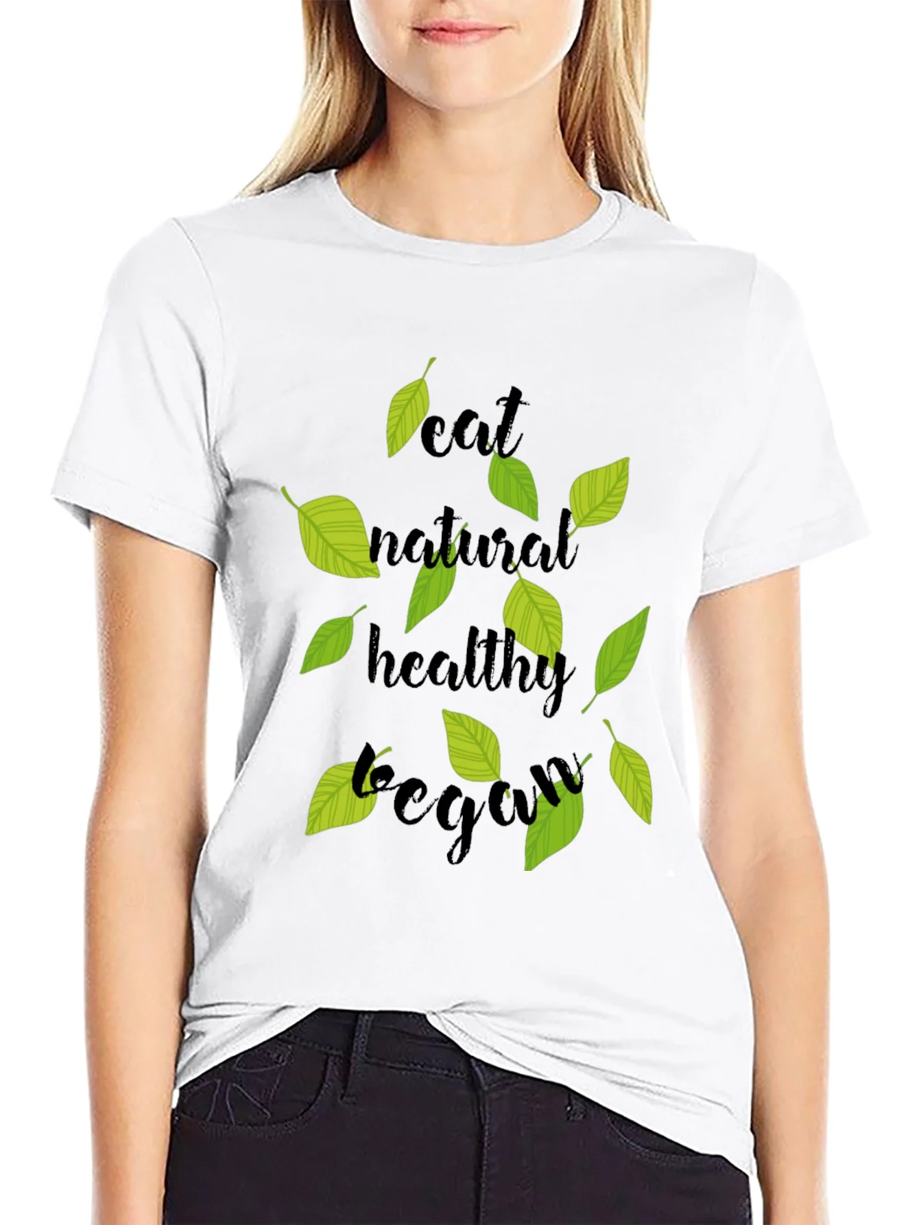 Eat Natural Vegan Black T-Shirt