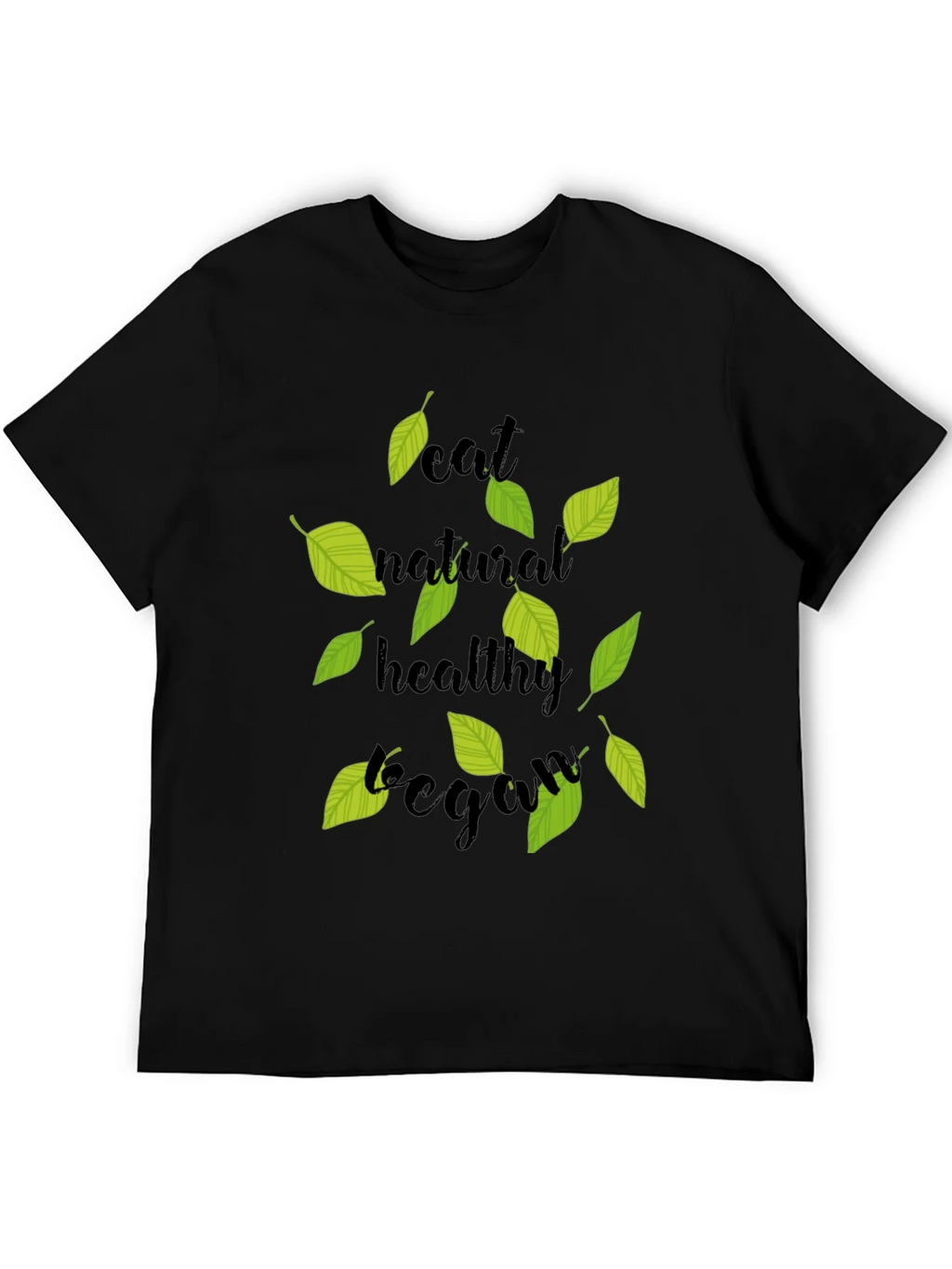 Eat Natural Vegan Black T-Shirt