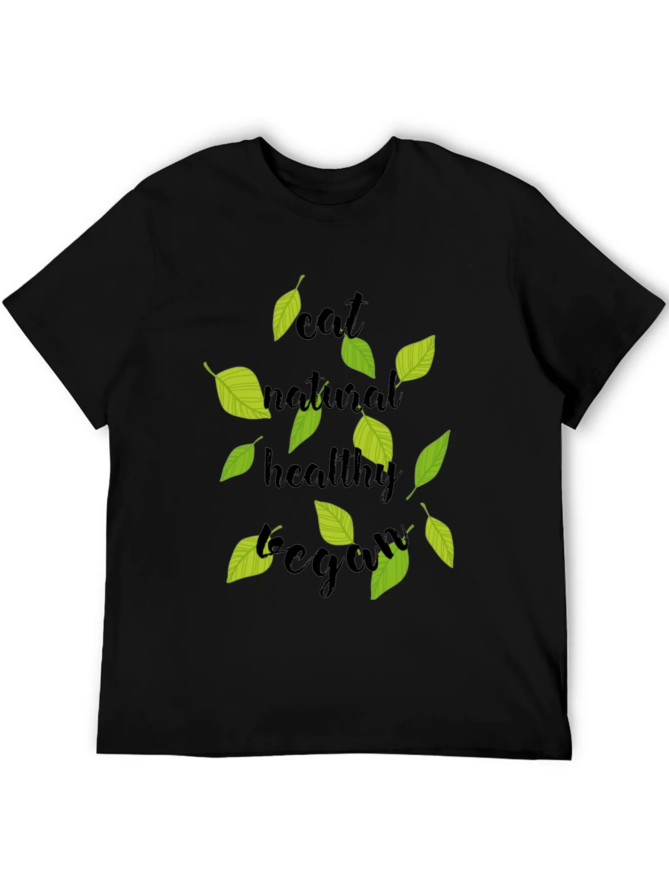 Eat Natural Vegan Black T-Shirt