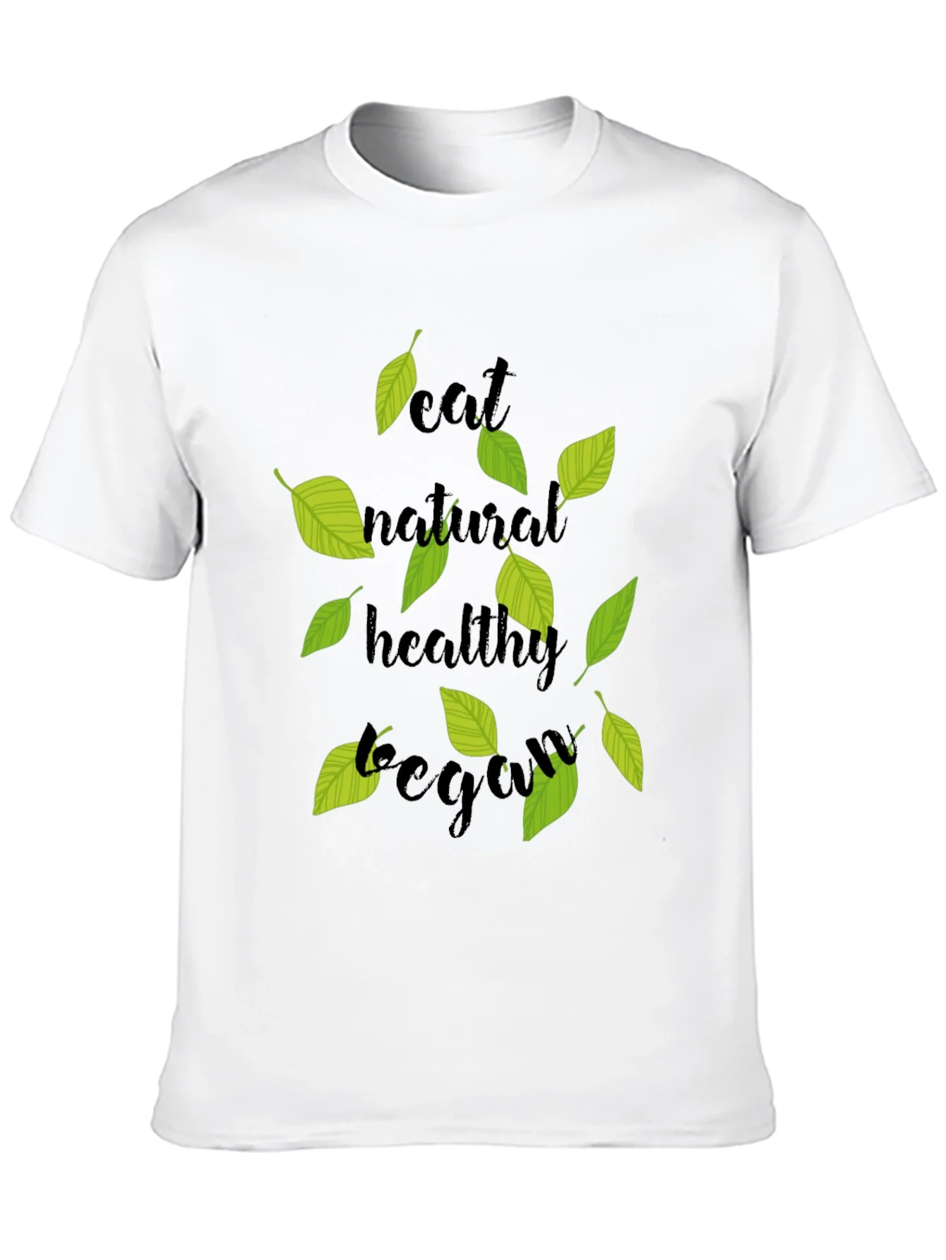 Eat Natural Vegan Black T-Shirt