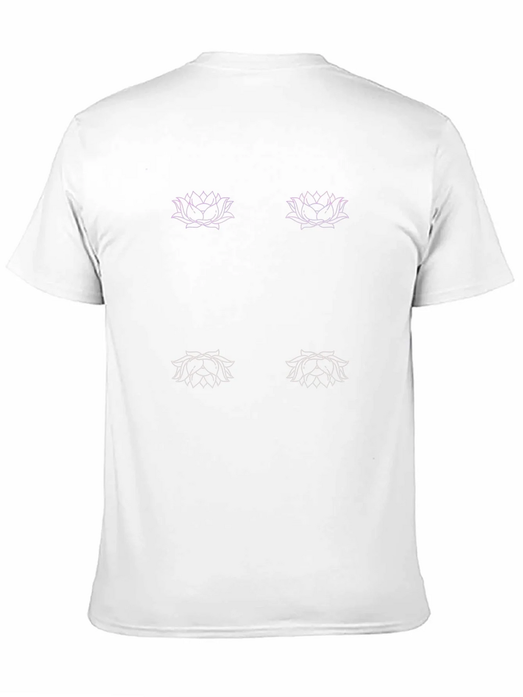Lotus Flower Graphic Tee - Black Cotton Blend