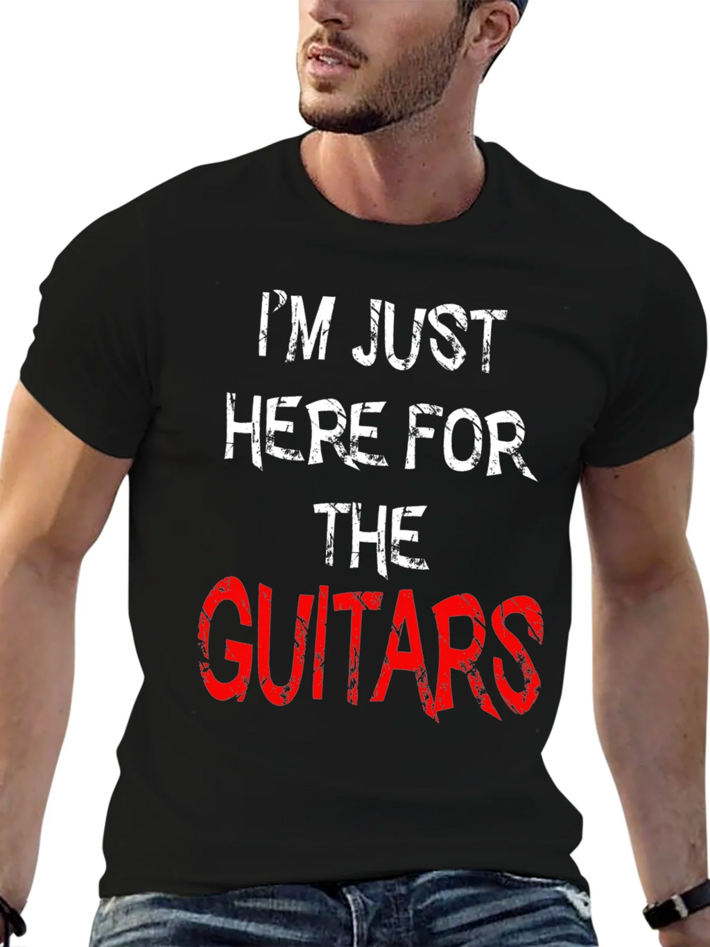 Im Just Here For The Guitars T-Shirt