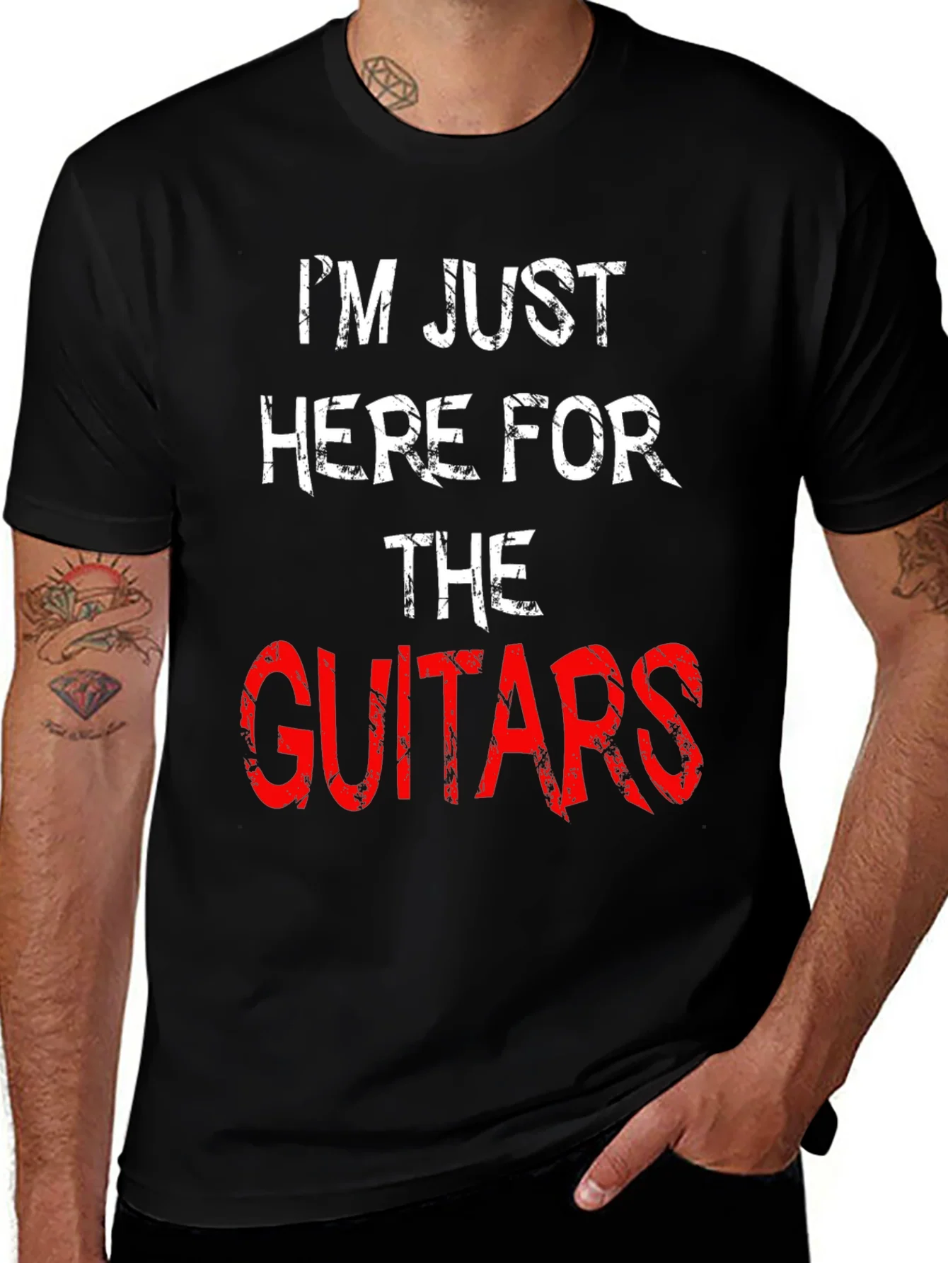 Im Just Here For The Guitars T-Shirt