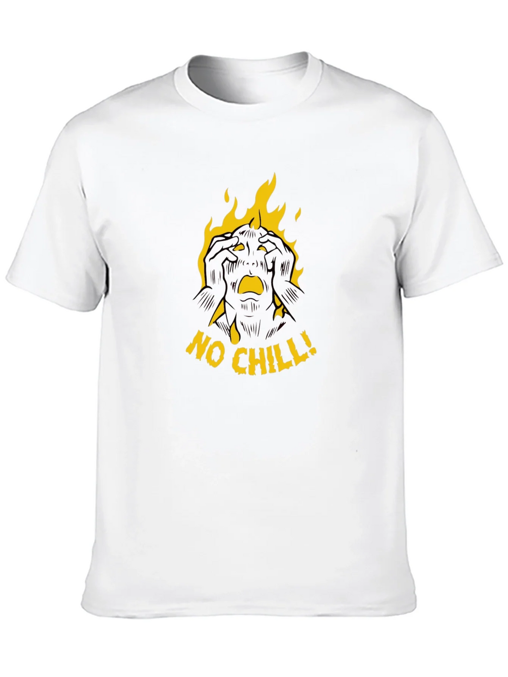 No Chill Graphic Black T-Shirt