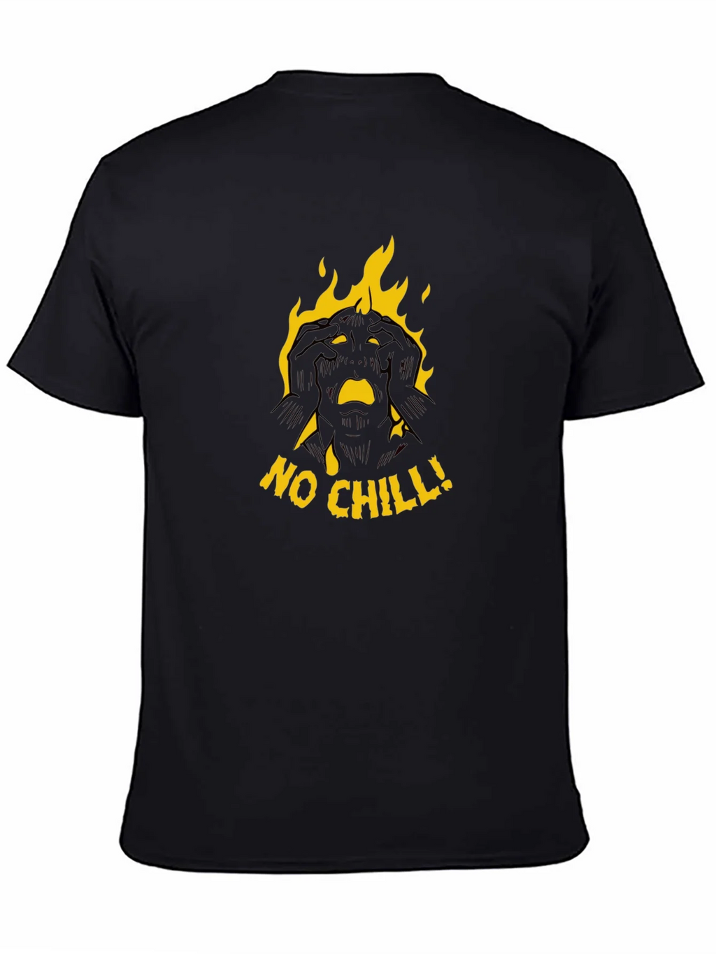 No Chill Graphic Black T-Shirt