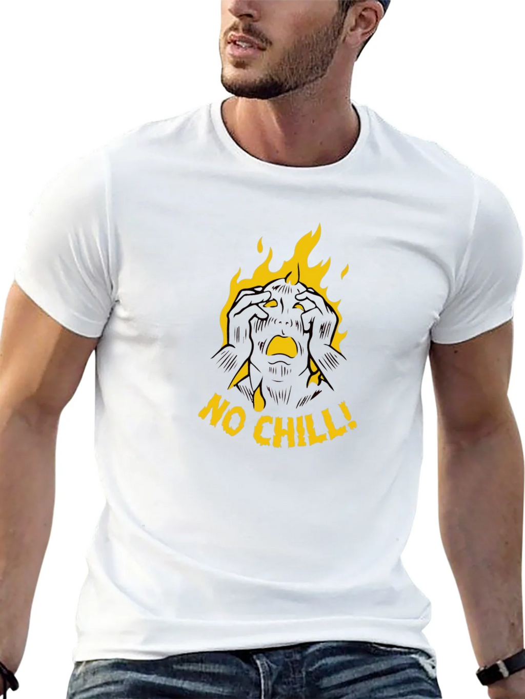 No Chill Graphic Black T-Shirt