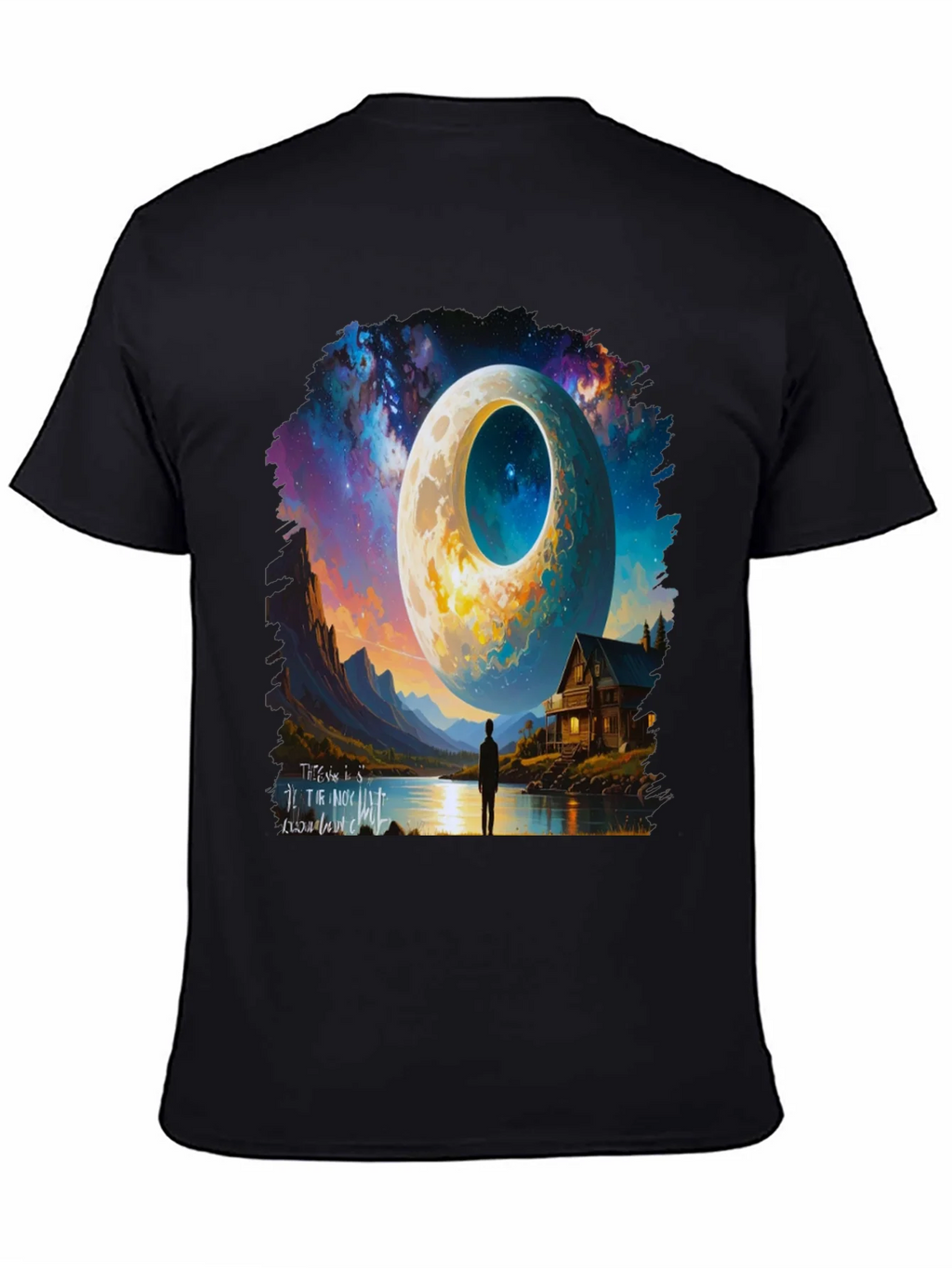 Surreal Moonscape Graphic Tee - Unique Design