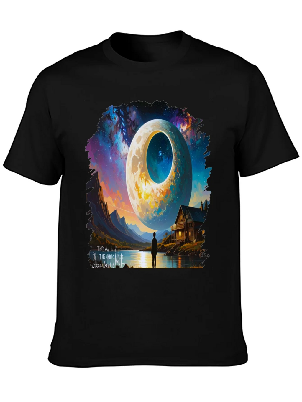 Surreal Moonscape Graphic Tee - Unique Design