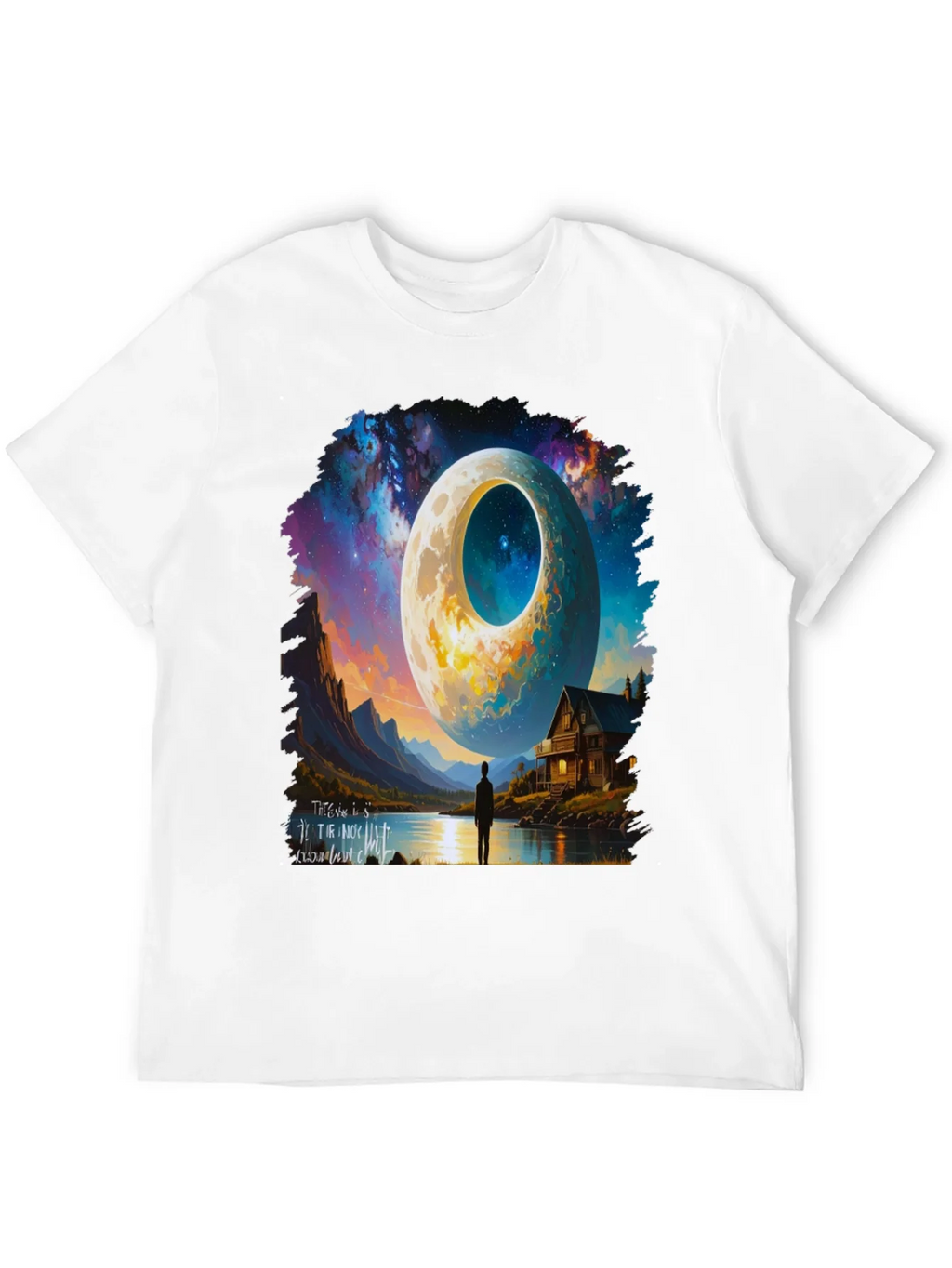 Surreal Moonscape Graphic Tee - Unique Design