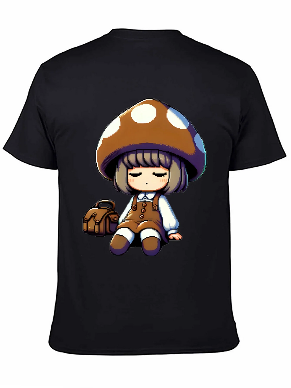 Mushroom Girl Graphic Tee - Casual Style