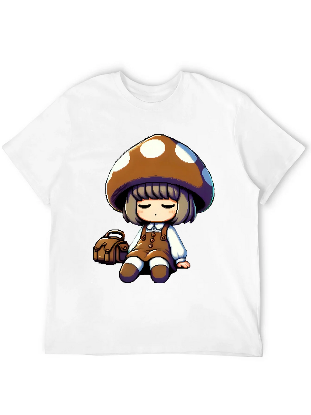 Mushroom Girl Graphic Tee - Casual Style
