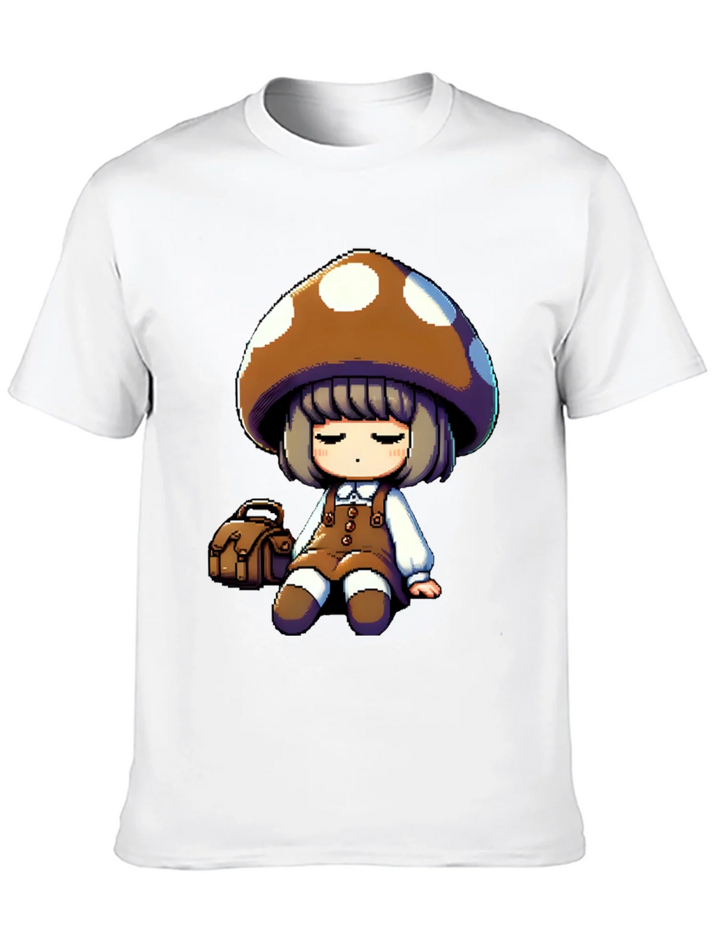 Mushroom Girl Graphic Tee - Casual Style