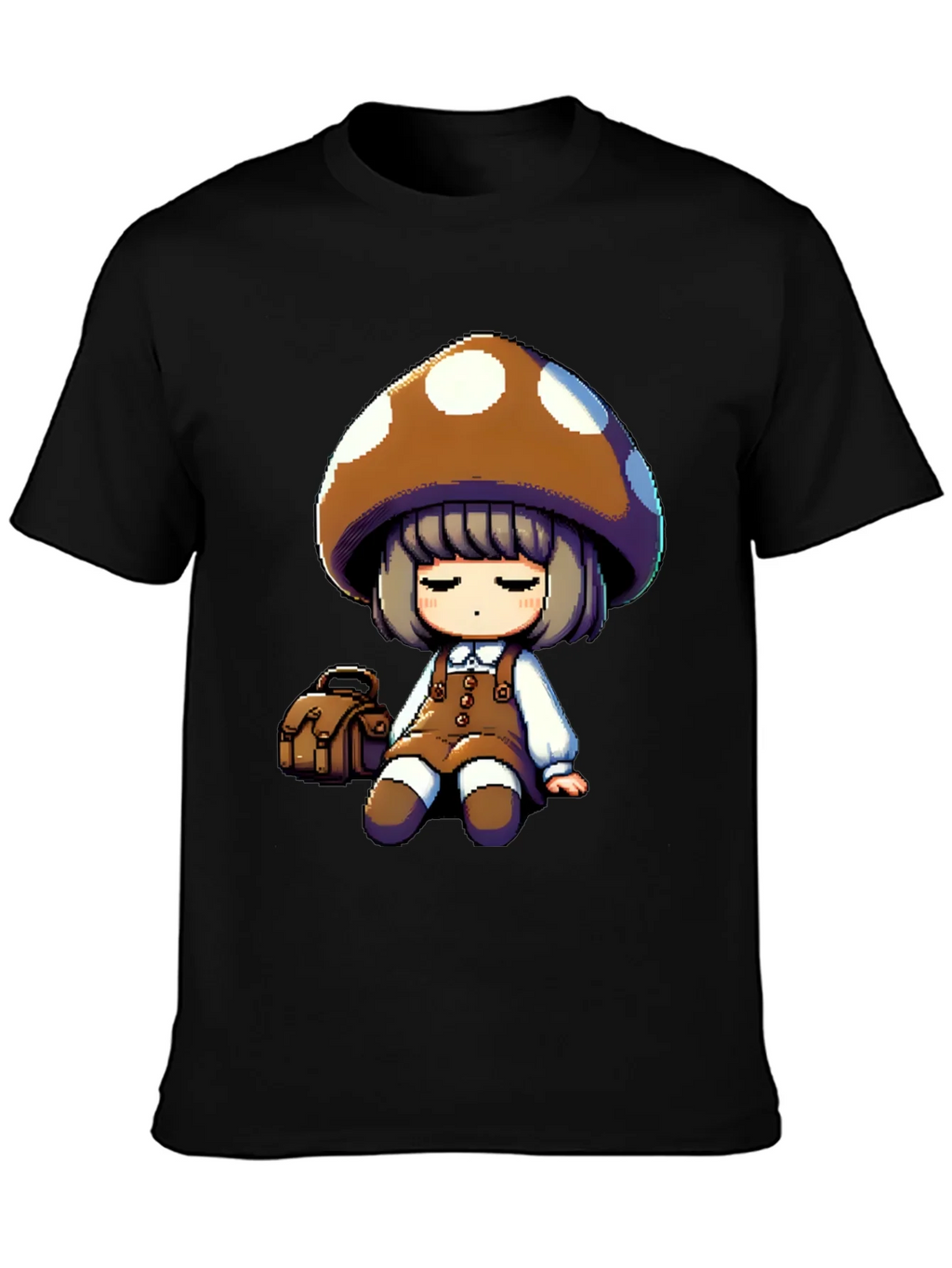Mushroom Girl Graphic Tee - Casual Style