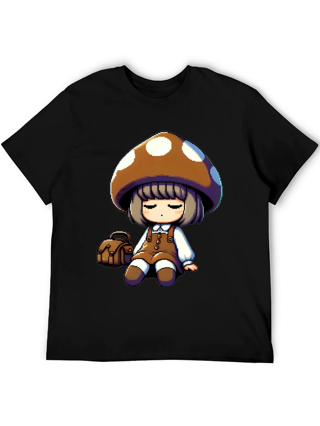 Mushroom Girl Graphic Tee - Casual Style