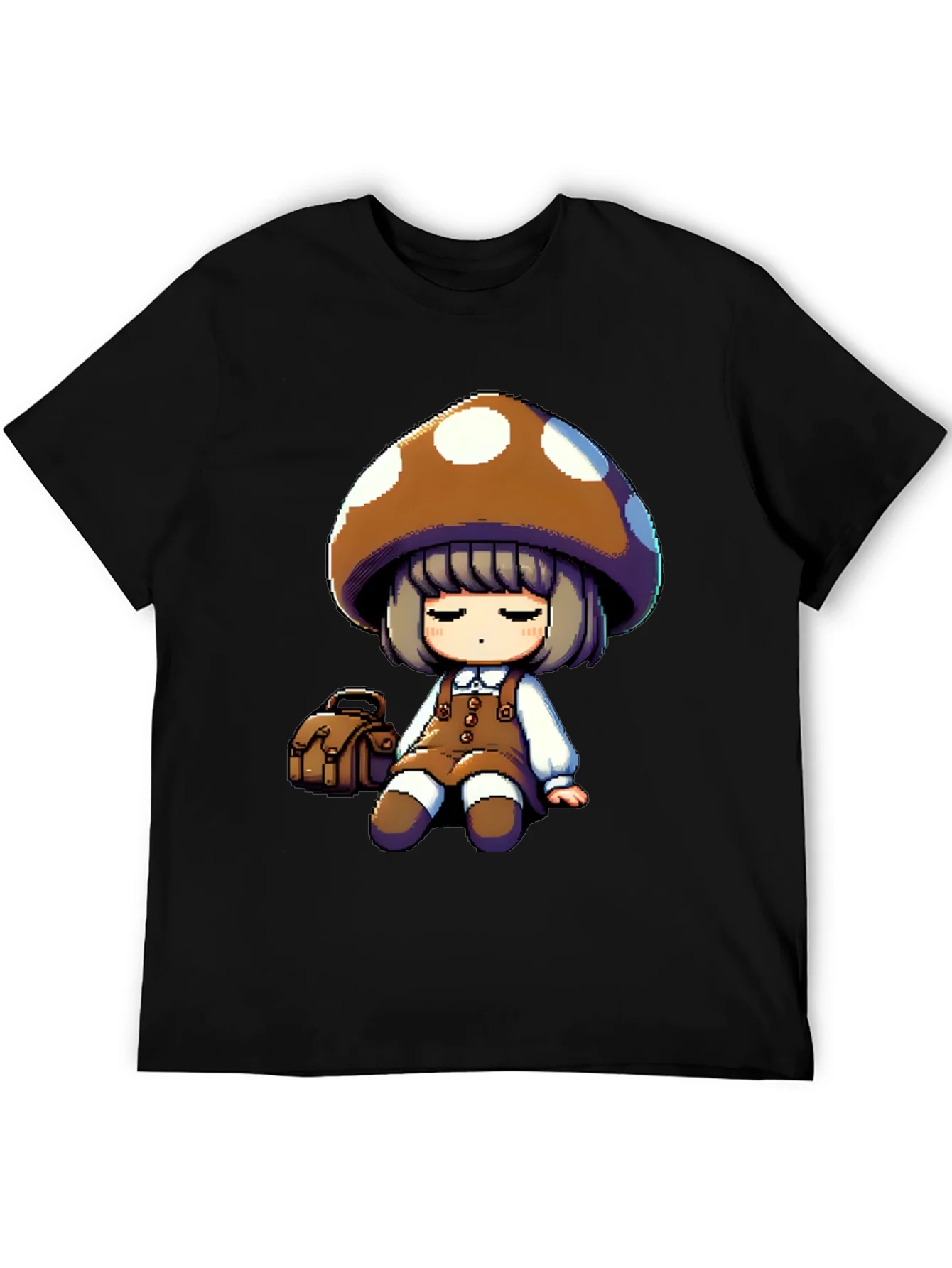 Mushroom Girl Graphic Tee - Casual Style