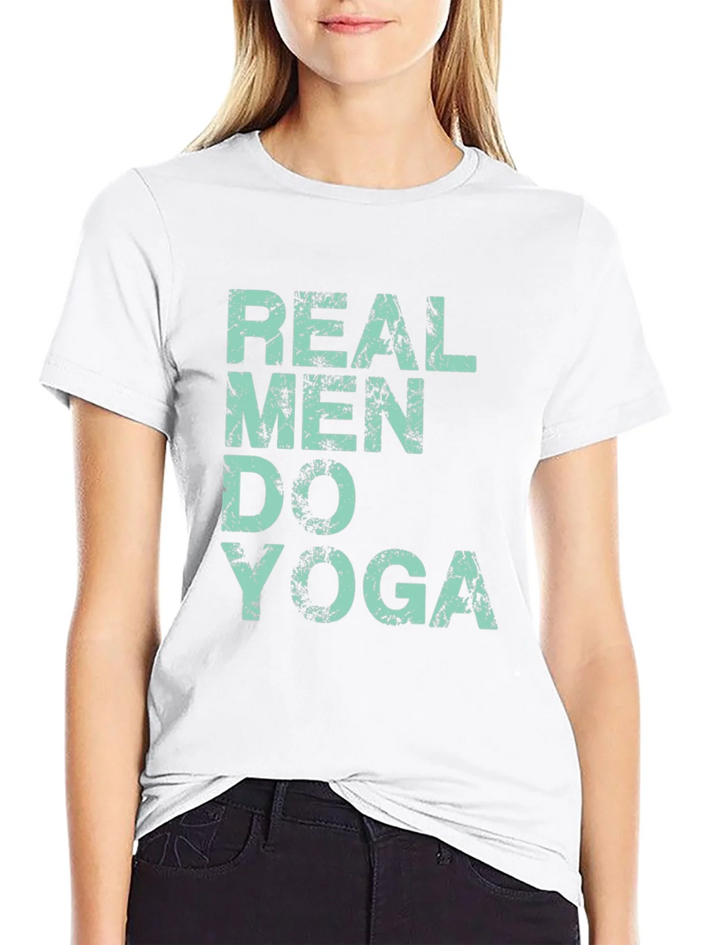 Real Men Do Yoga Graphic Tee