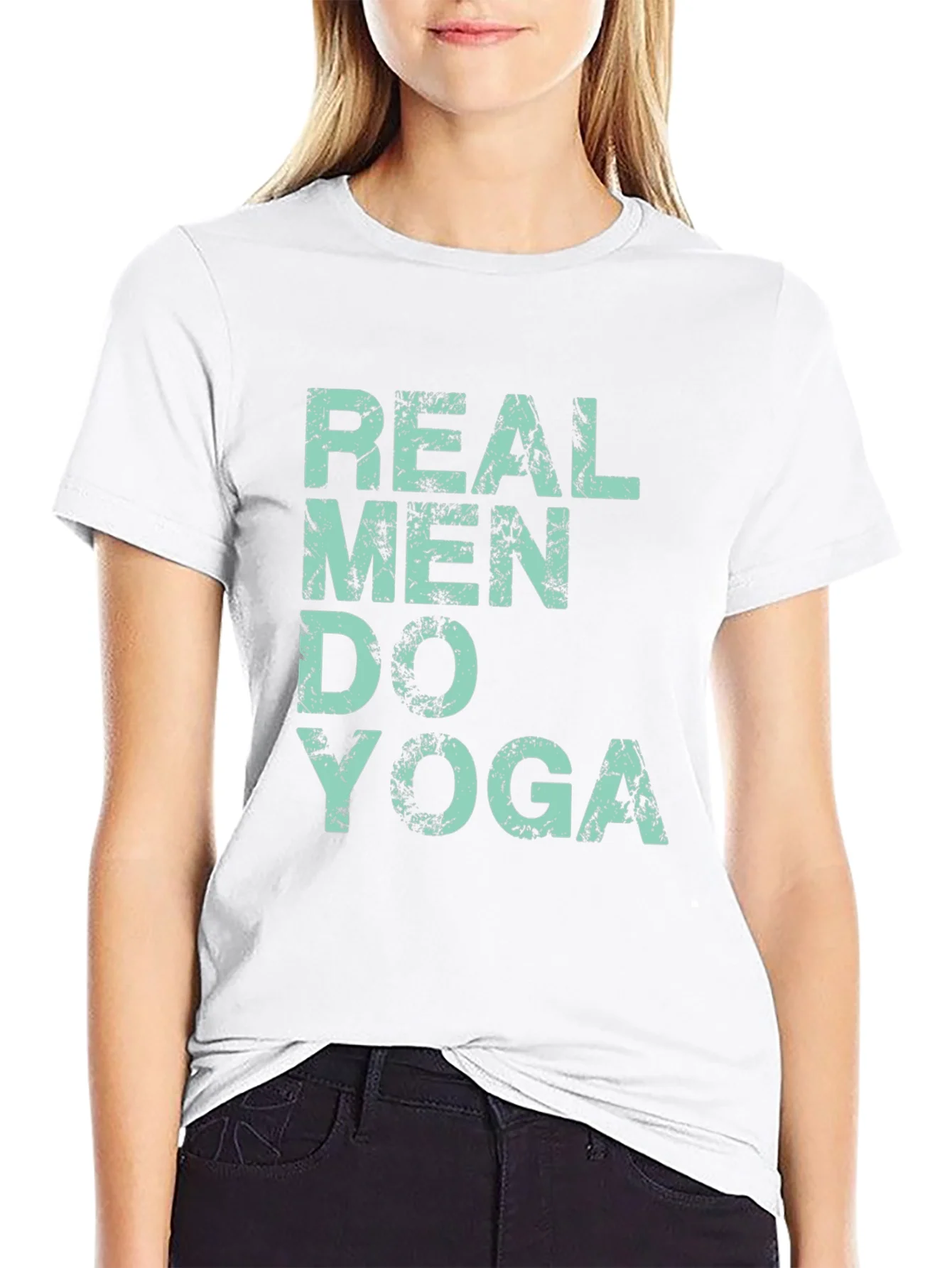 Real Men Do Yoga Graphic Tee