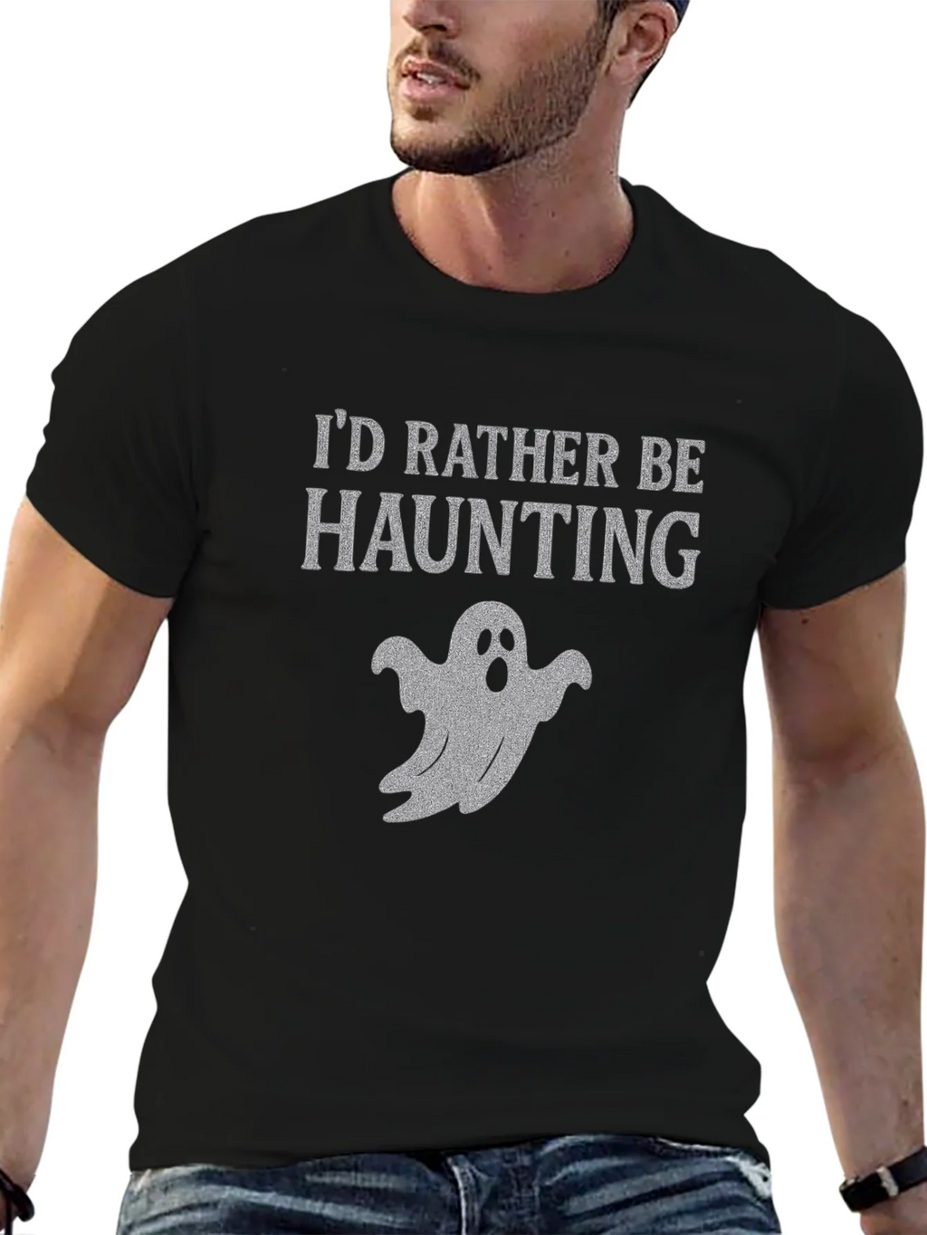 Id Rather Be Haunting Ghost T-Shirt