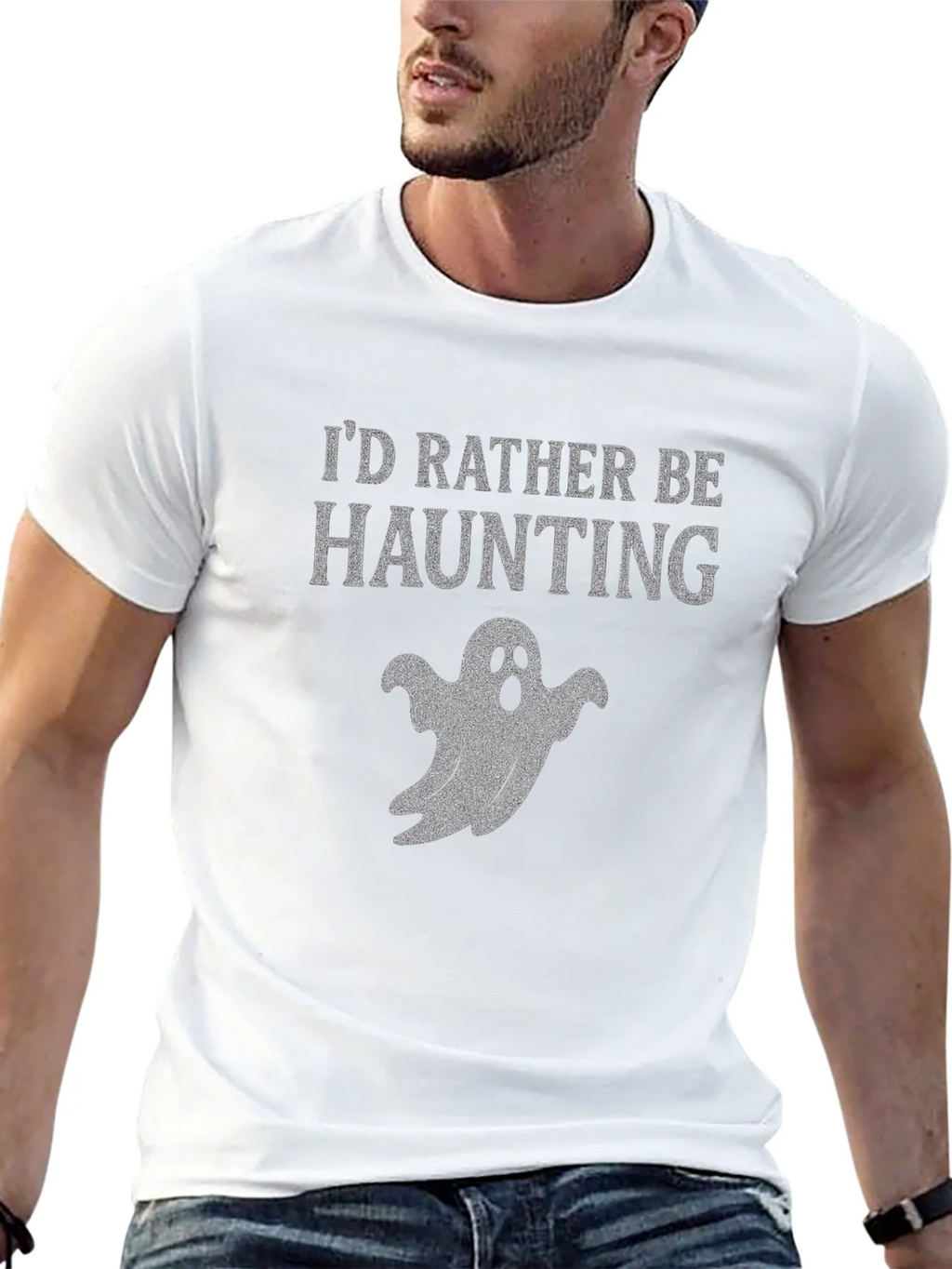 Id Rather Be Haunting Ghost T-Shirt
