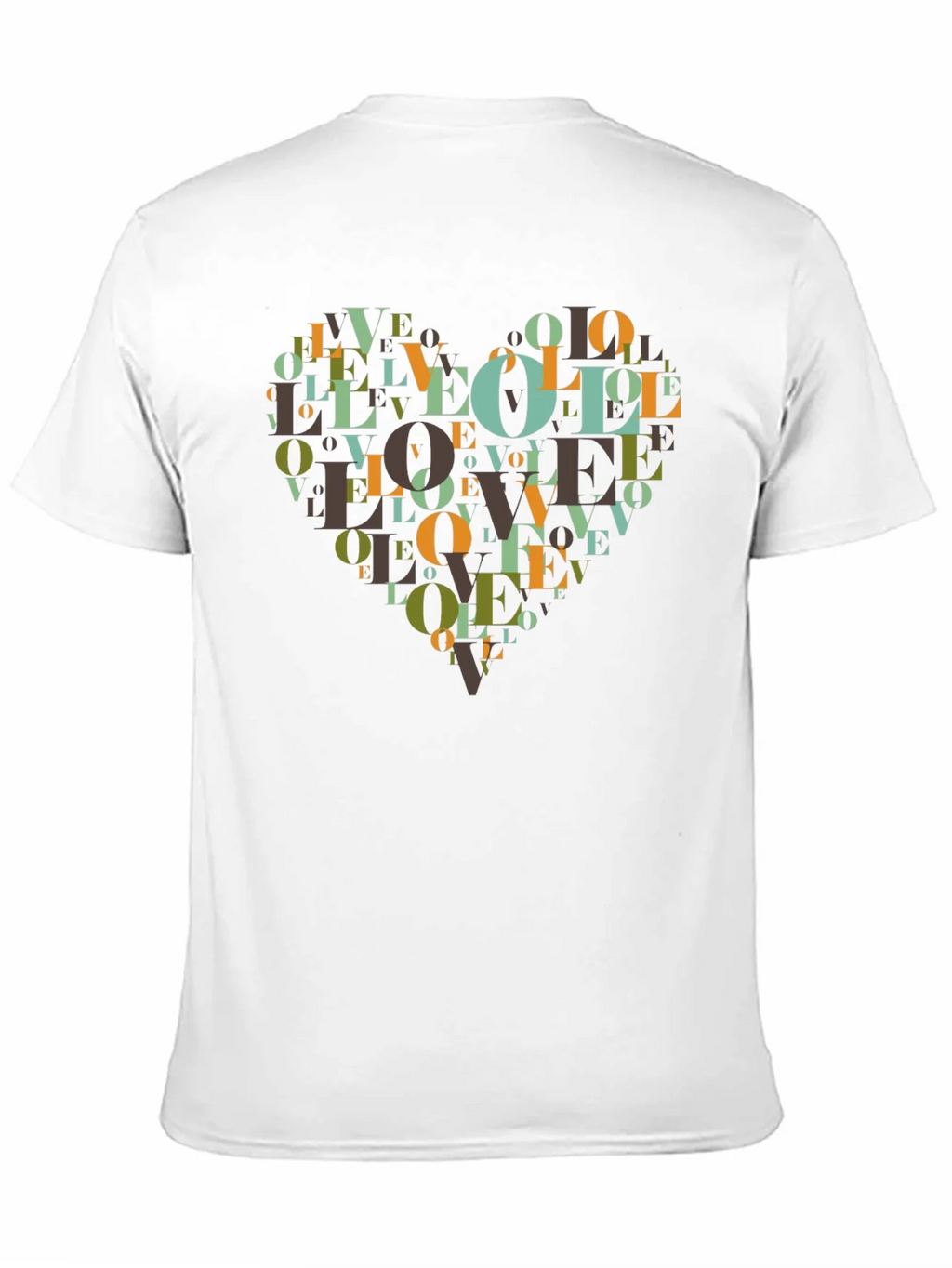 Love Heart Graphic Black T-Shirt